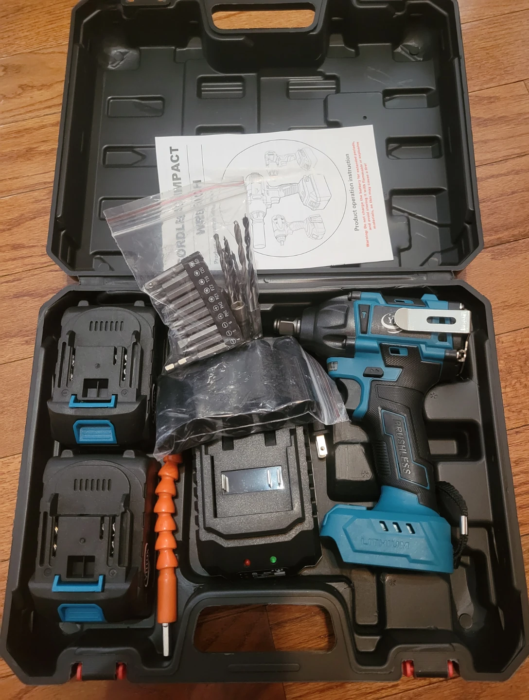 NEW YHTQX Cordless Impact Wrench Kit