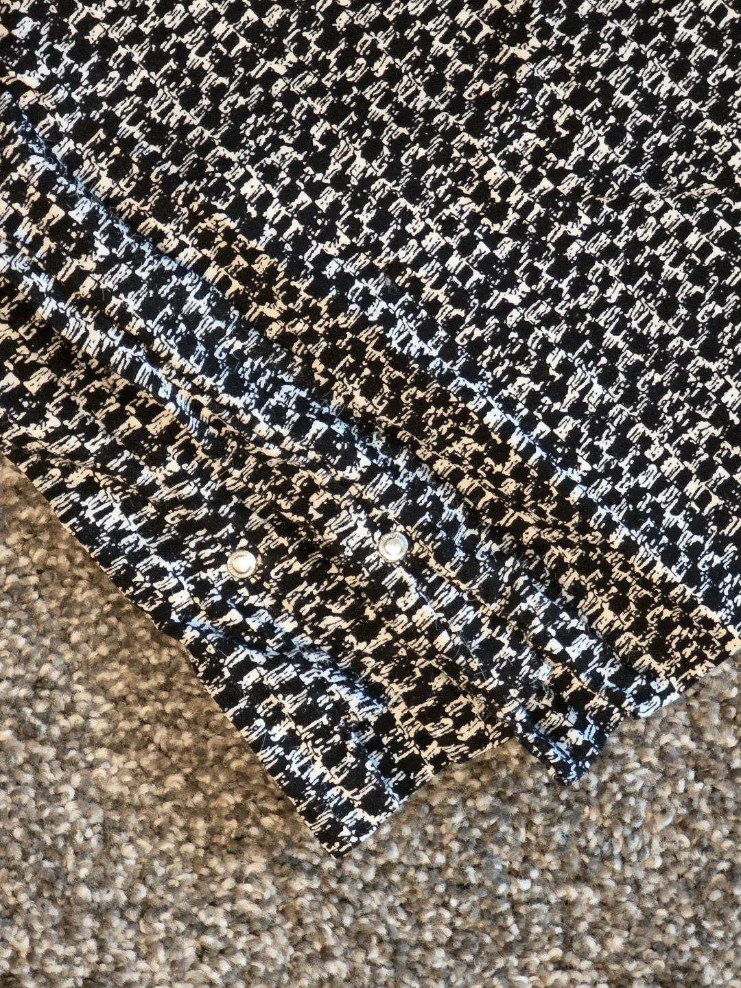 Hilary Radley Black & White Patterned cropped Pants - photo 2
