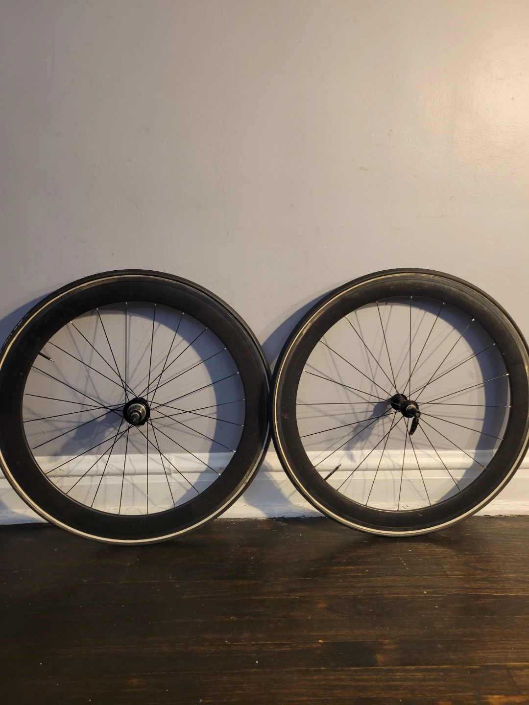 Road Bike Carbon fiber  Wheelset - White Industries H3 Hubs