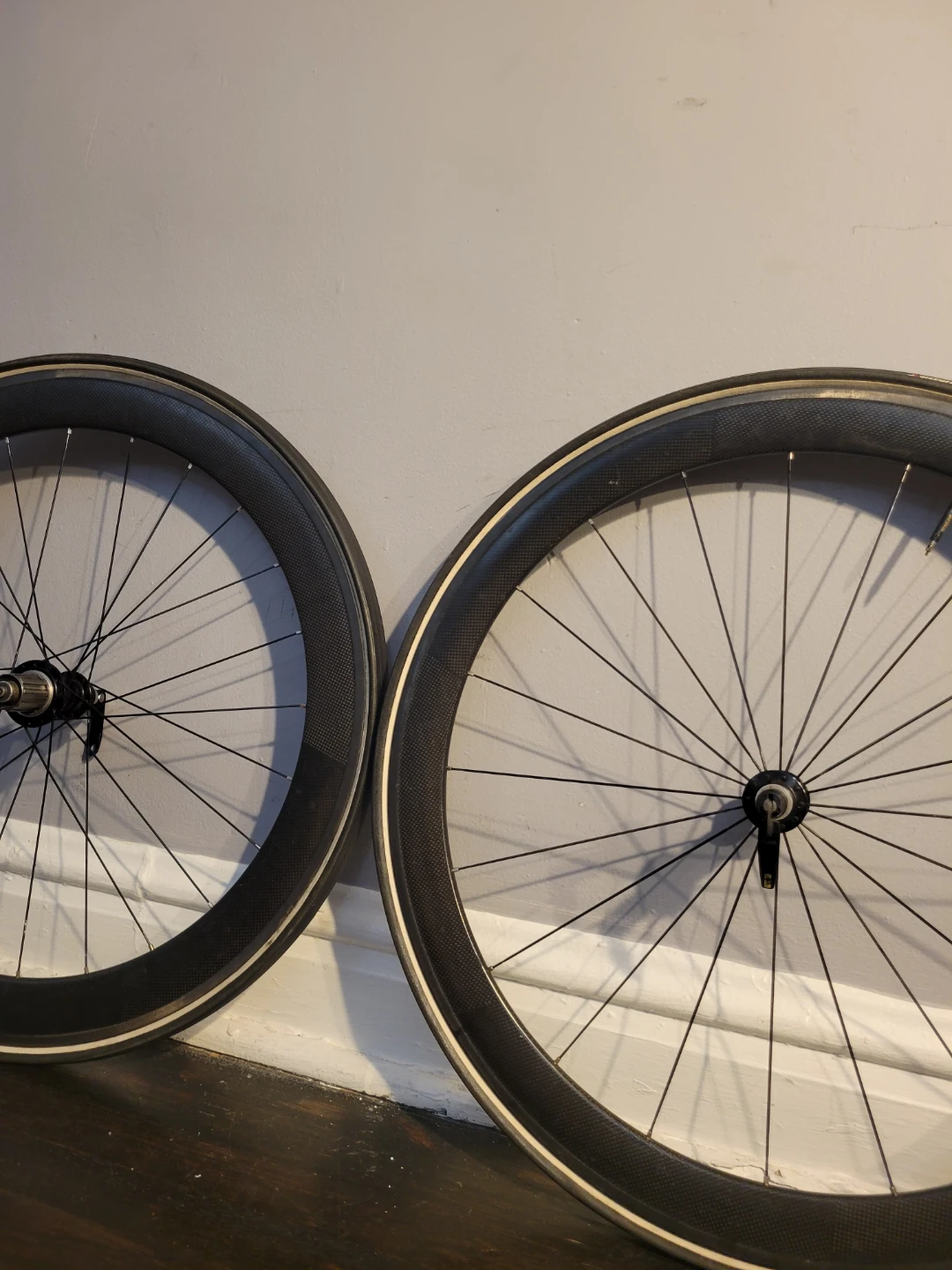 Road Bike Carbon fiber  Wheelset - White Industries H3 Hubs - photo 4