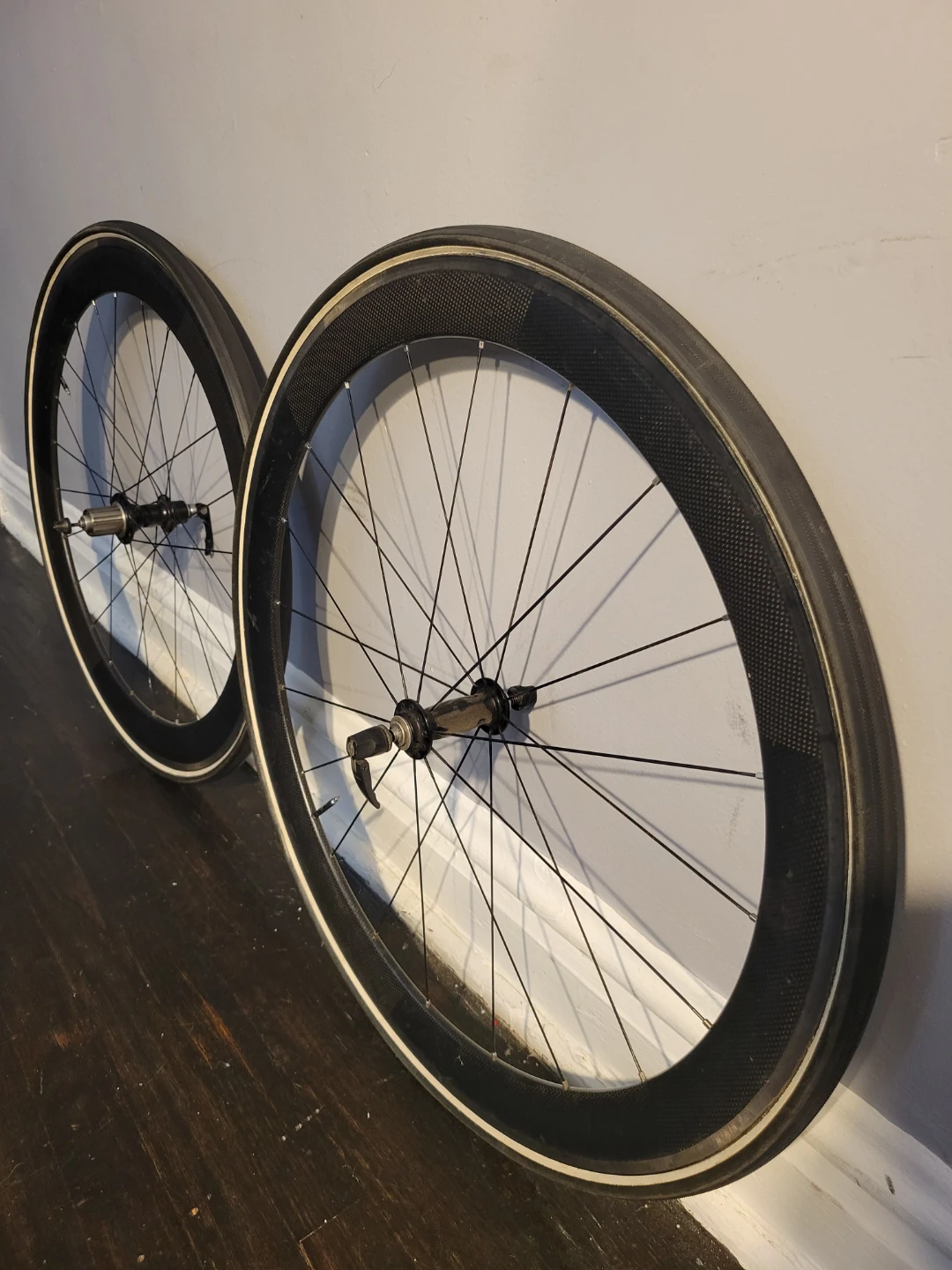Road Bike Carbon fiber  Wheelset - White Industries H3 Hubs - photo 5