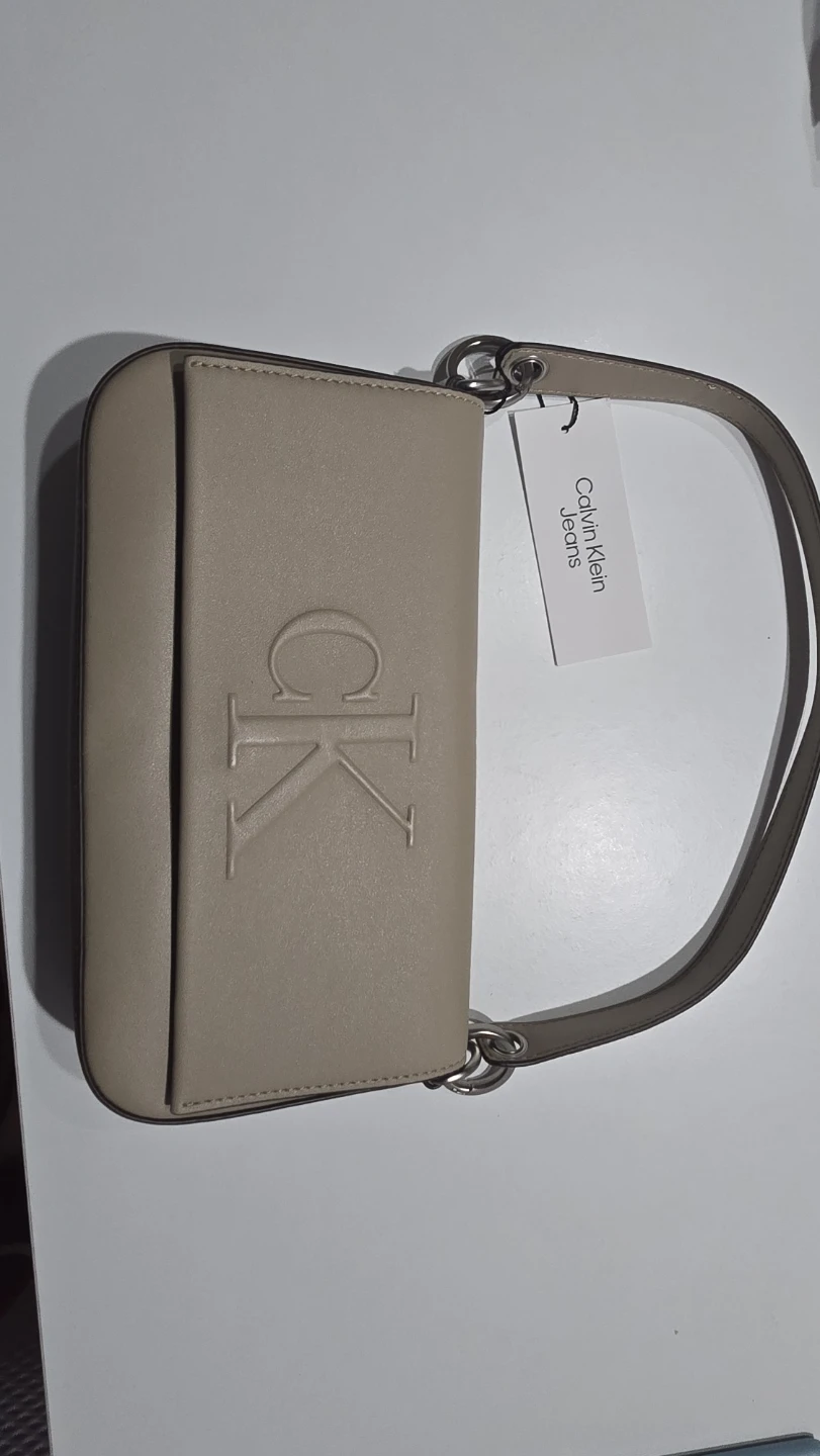 Calvin Klein Jeans Shoulder Bag - Beige