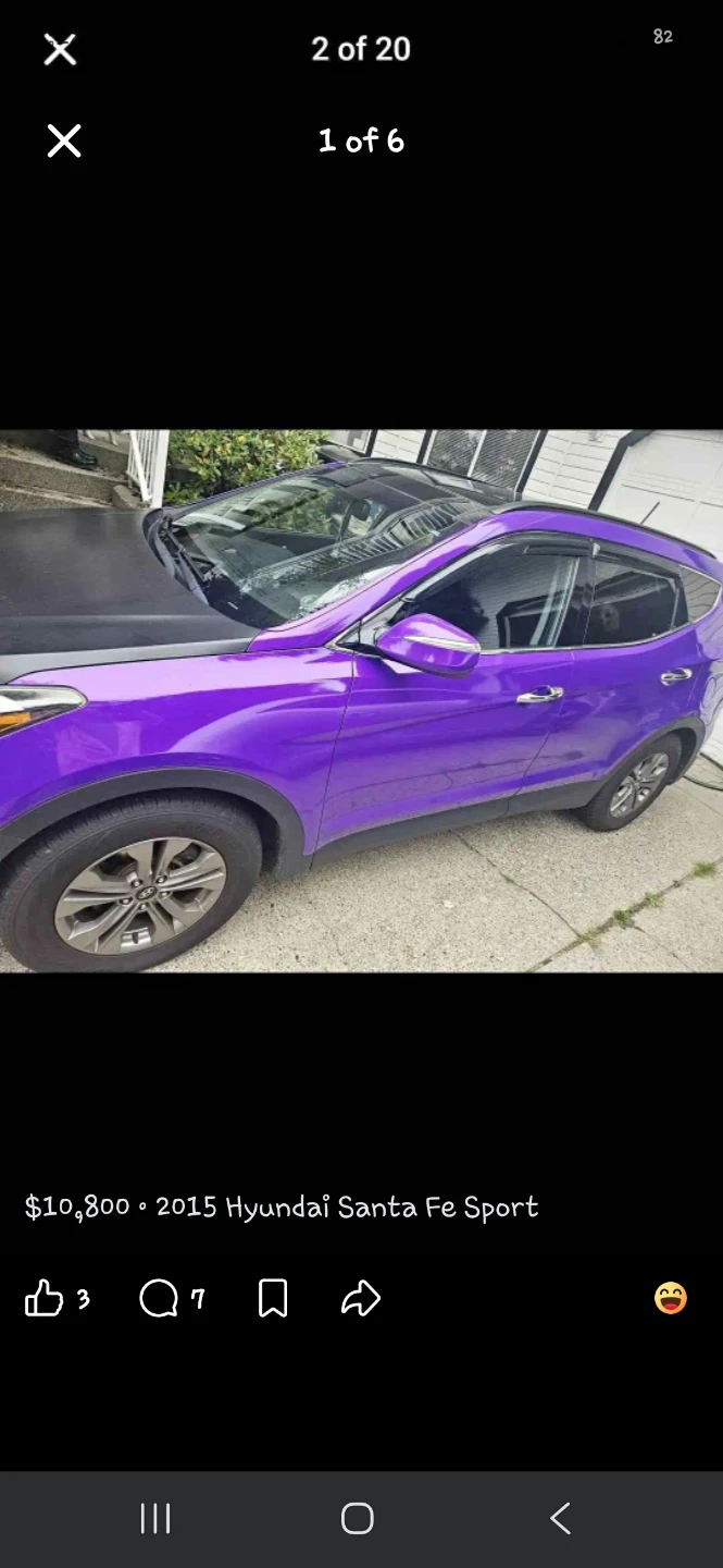 2015 Hyundai Santa Fe Sport - Unique Purple Wrap