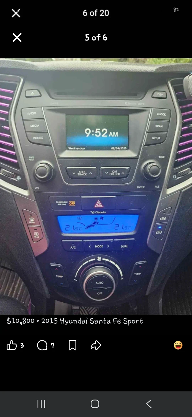 2015 Hyundai Santa Fe Sport - Unique Purple Wrap - photo 5