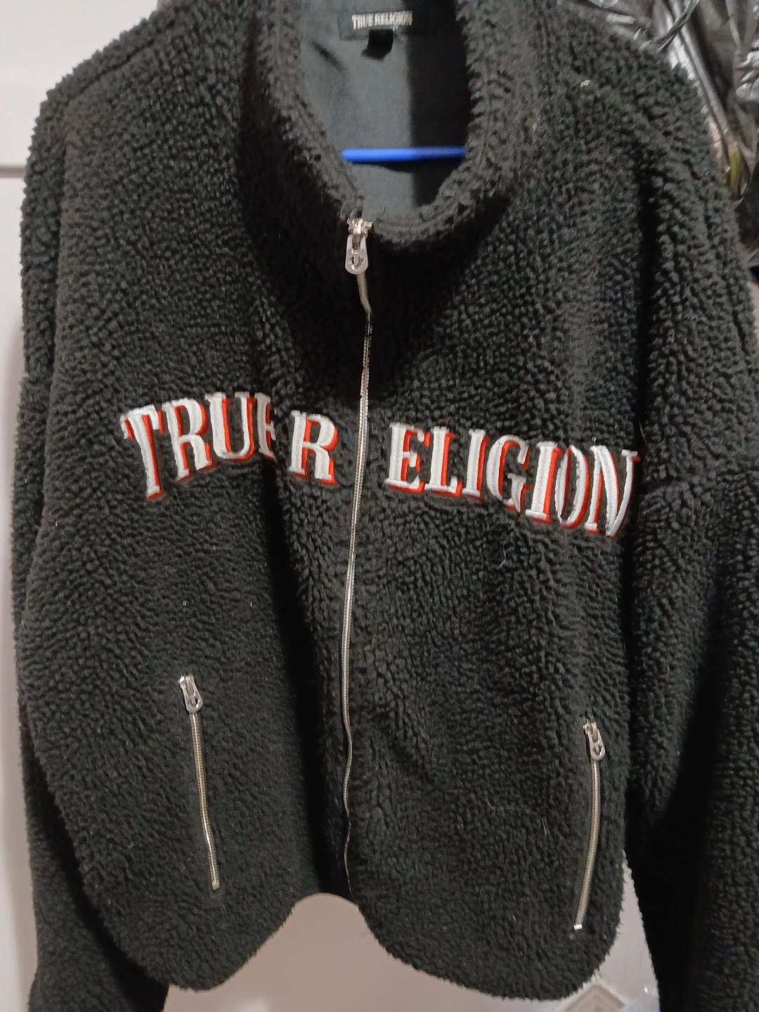 True Religion Sherpa Zip-Up Jacket