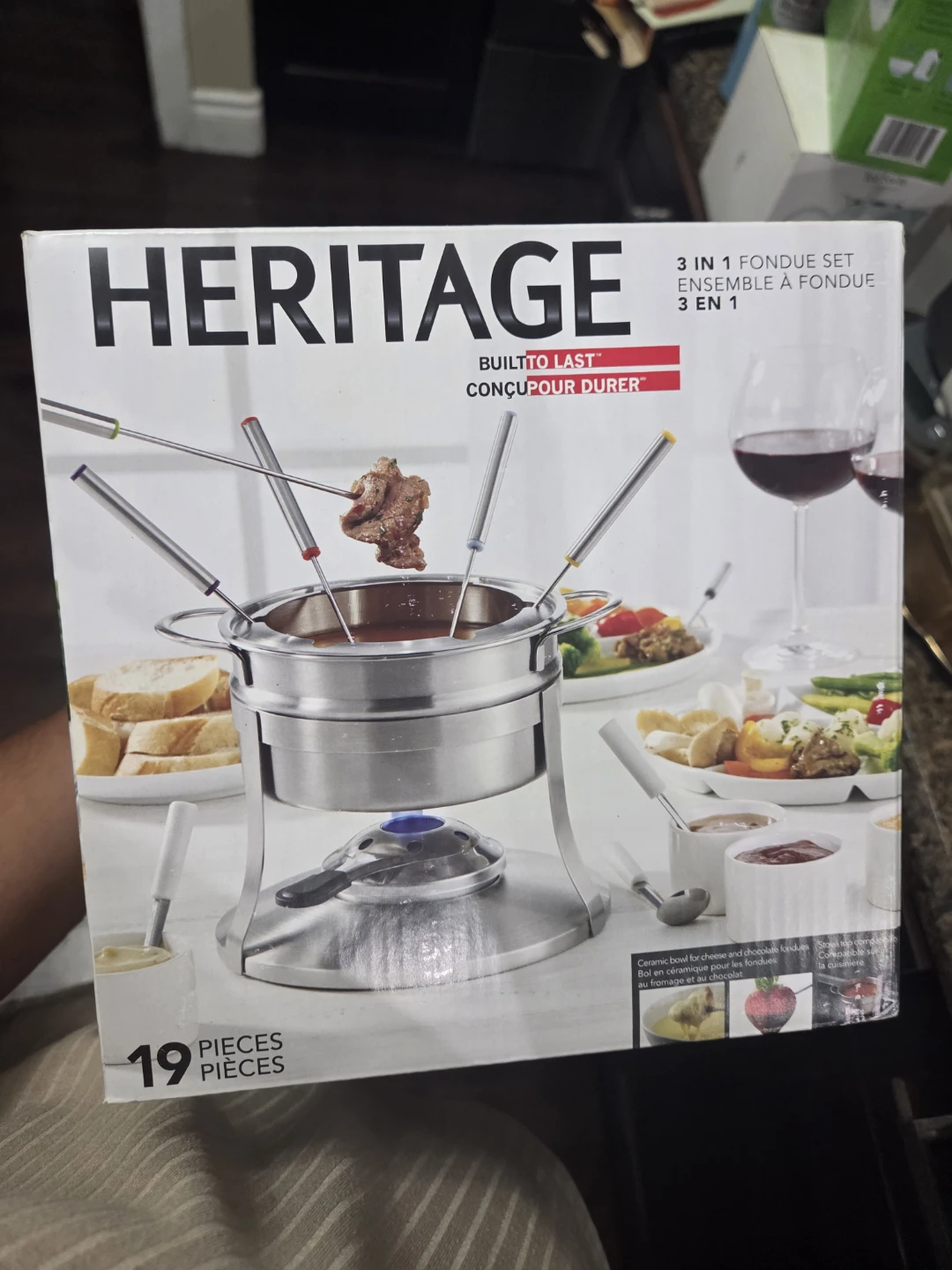 Heritage 3-in-1 Fondue Set - 19 Pieces