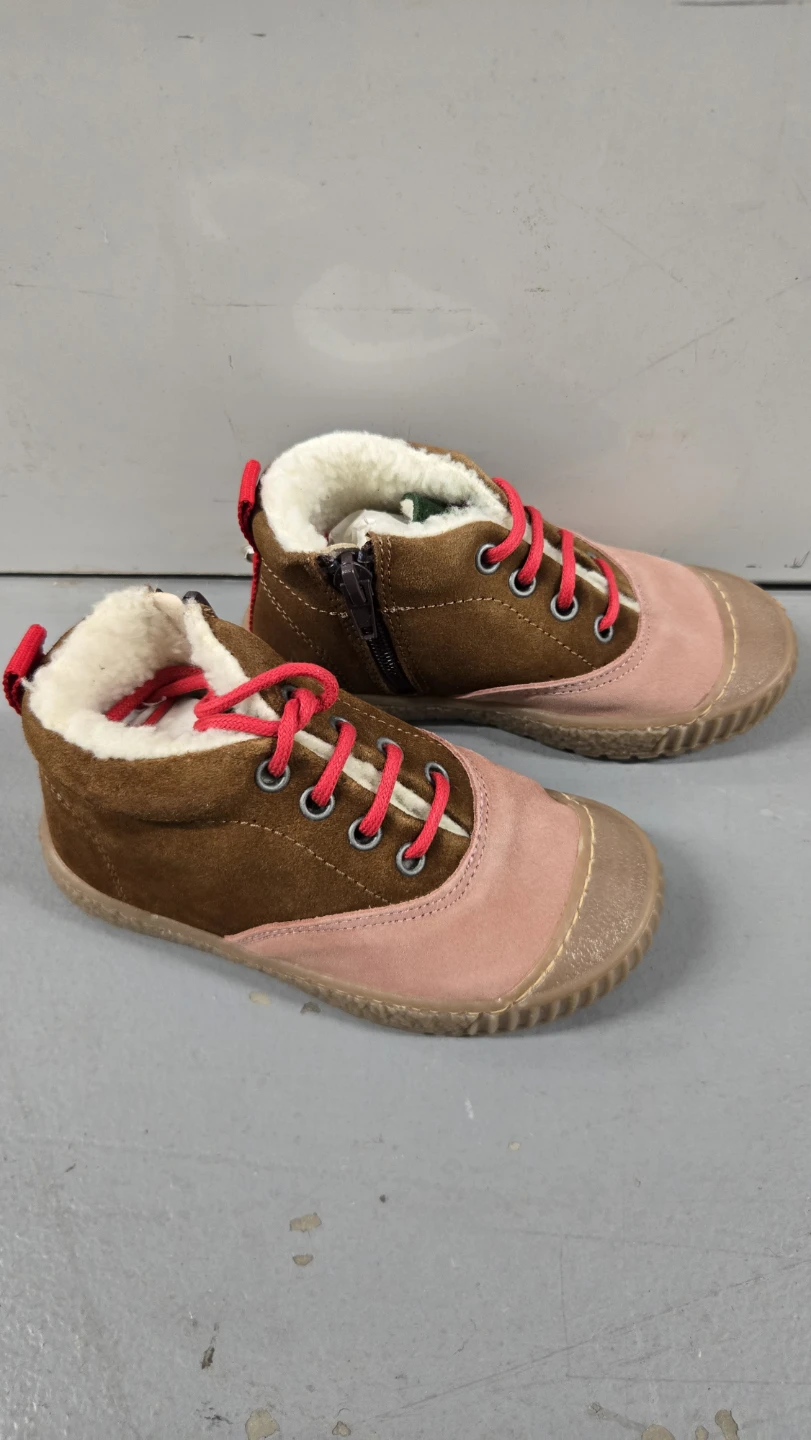 Kids Brown & Pink Suede Boots size 25 made in Spain - photo 4