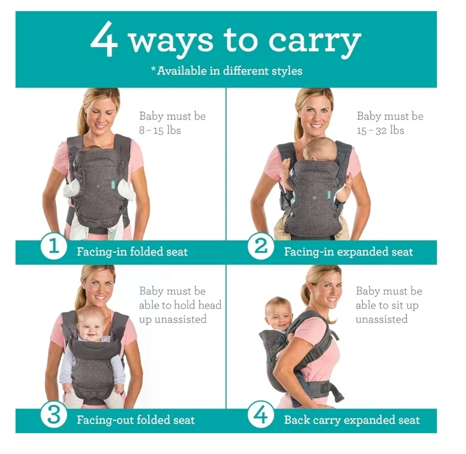 Infantino Flip 4-in-1 Convertible Carrier - photo 2