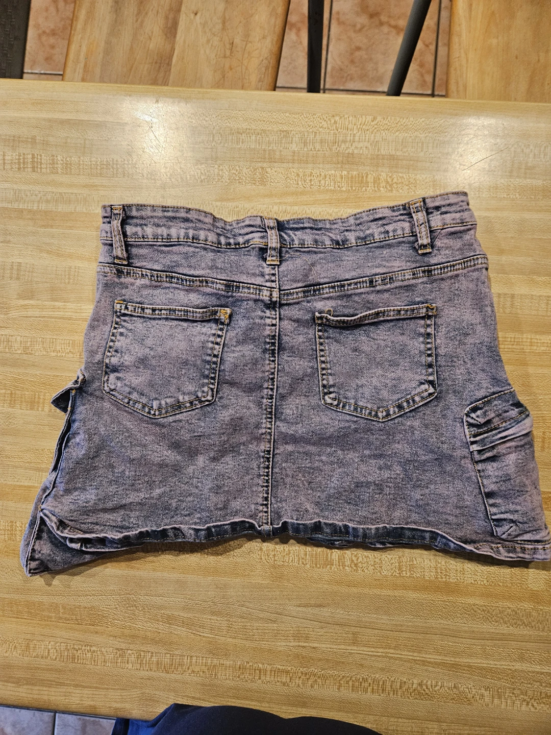 Daisy Cargo Denim Mini Skirt Size M - photo 2