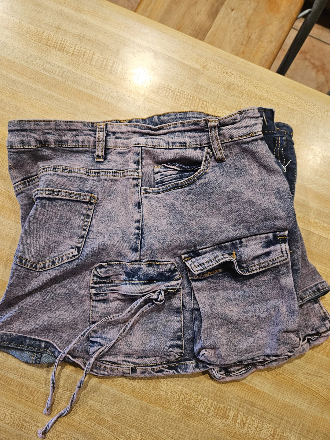 Daisy Cargo Denim Mini Skirt Size M - photo 4