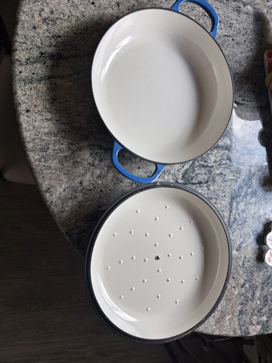 Blue Enamel Cast Iron Dutch Oven - photo 2