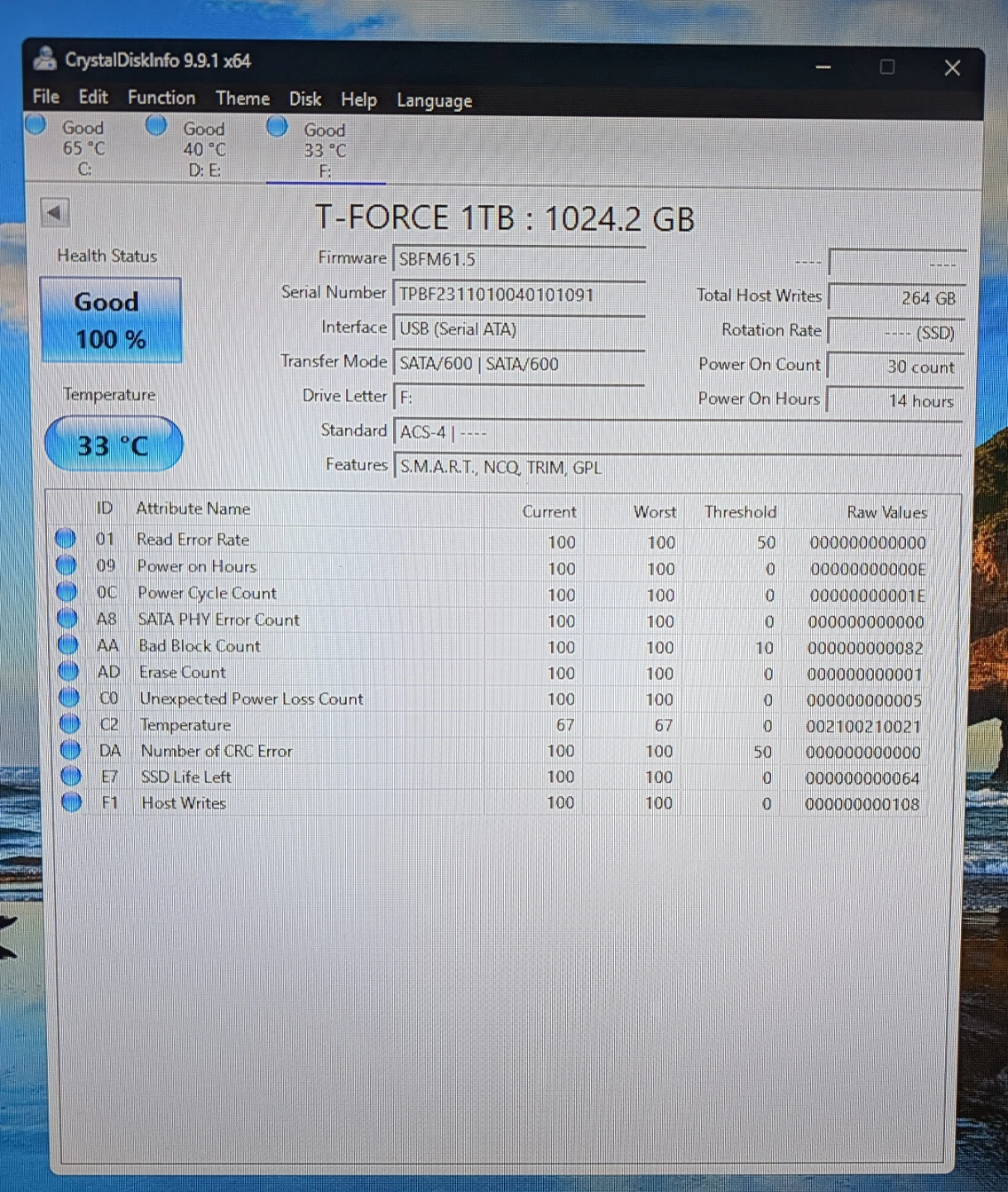 TeamGroup Vulcan Z 2.5" SSD 1TB - photo 2