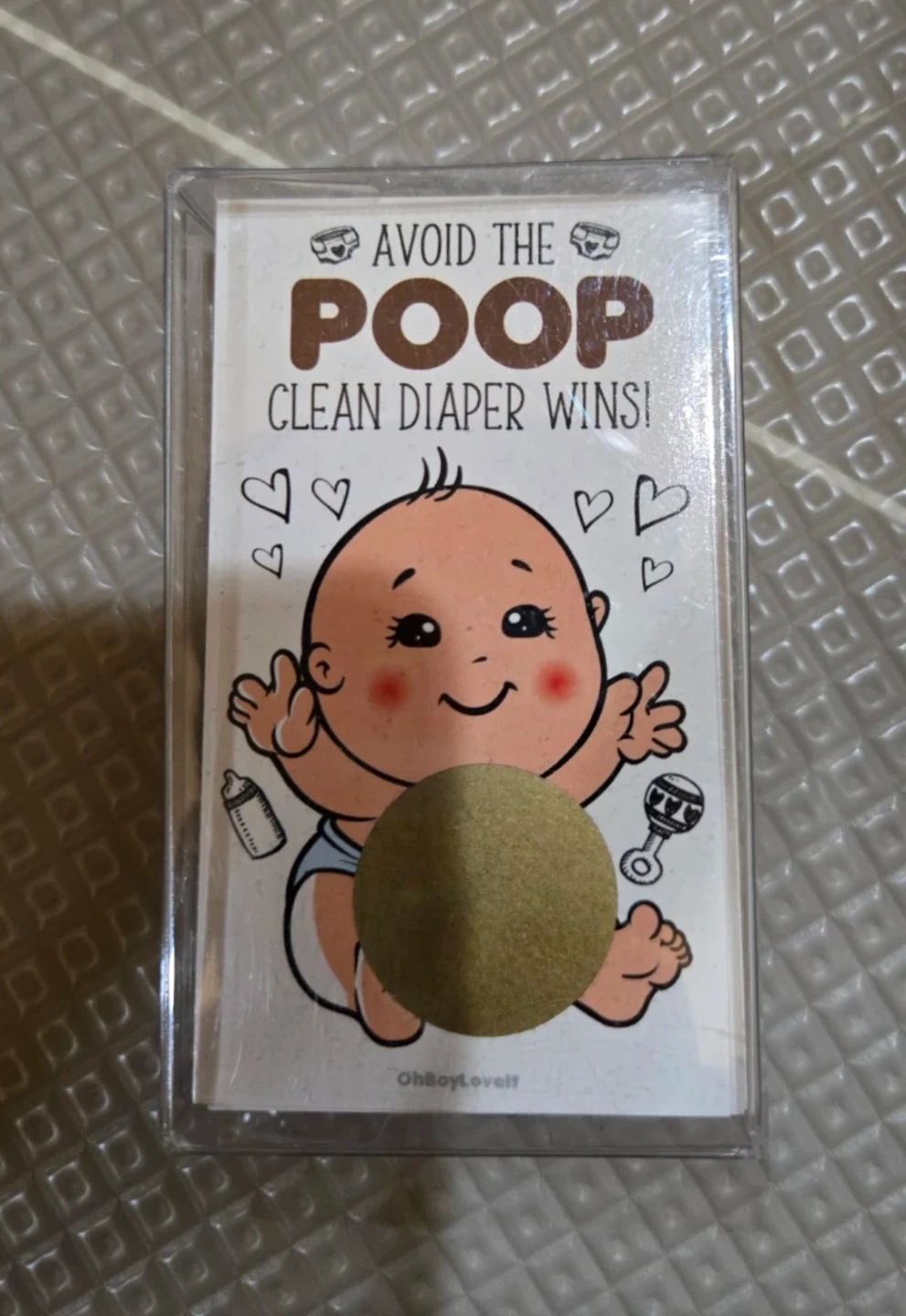 Baby Shower scratch card game