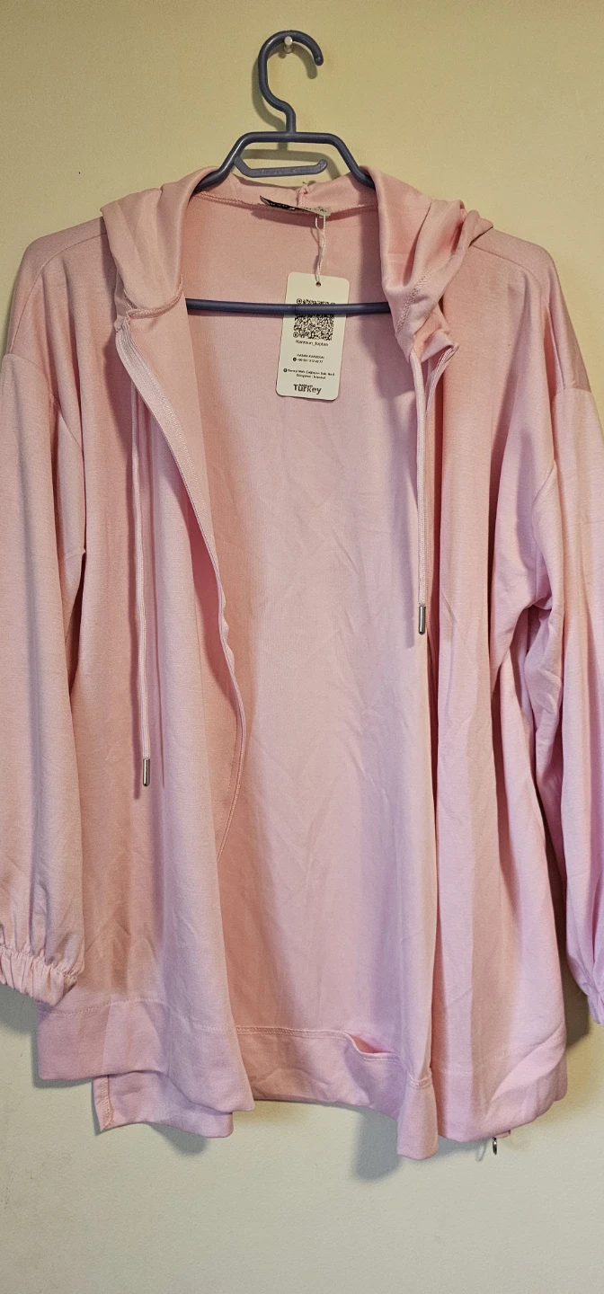 KARZOUN Pink Hoodie and Pants Set L-XL