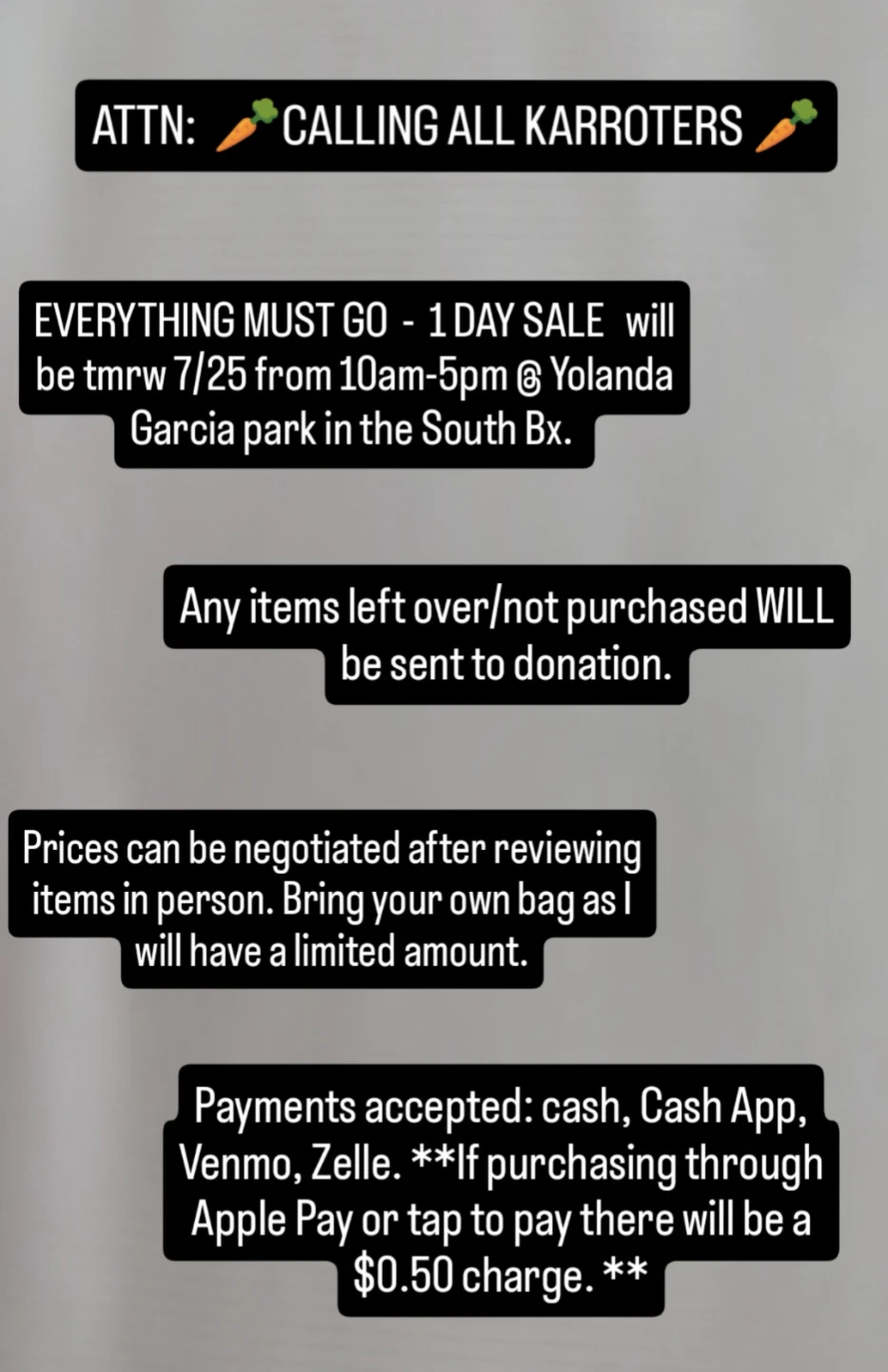 EVERYTHING MUST GO 1-DAY Sale in South Bx! - photo 2