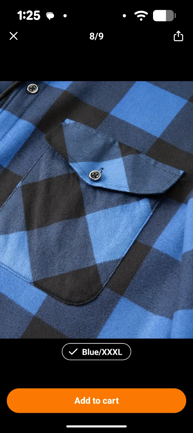 Buffalo Blue Plaid Hooded Flannel Jacket - photo 3