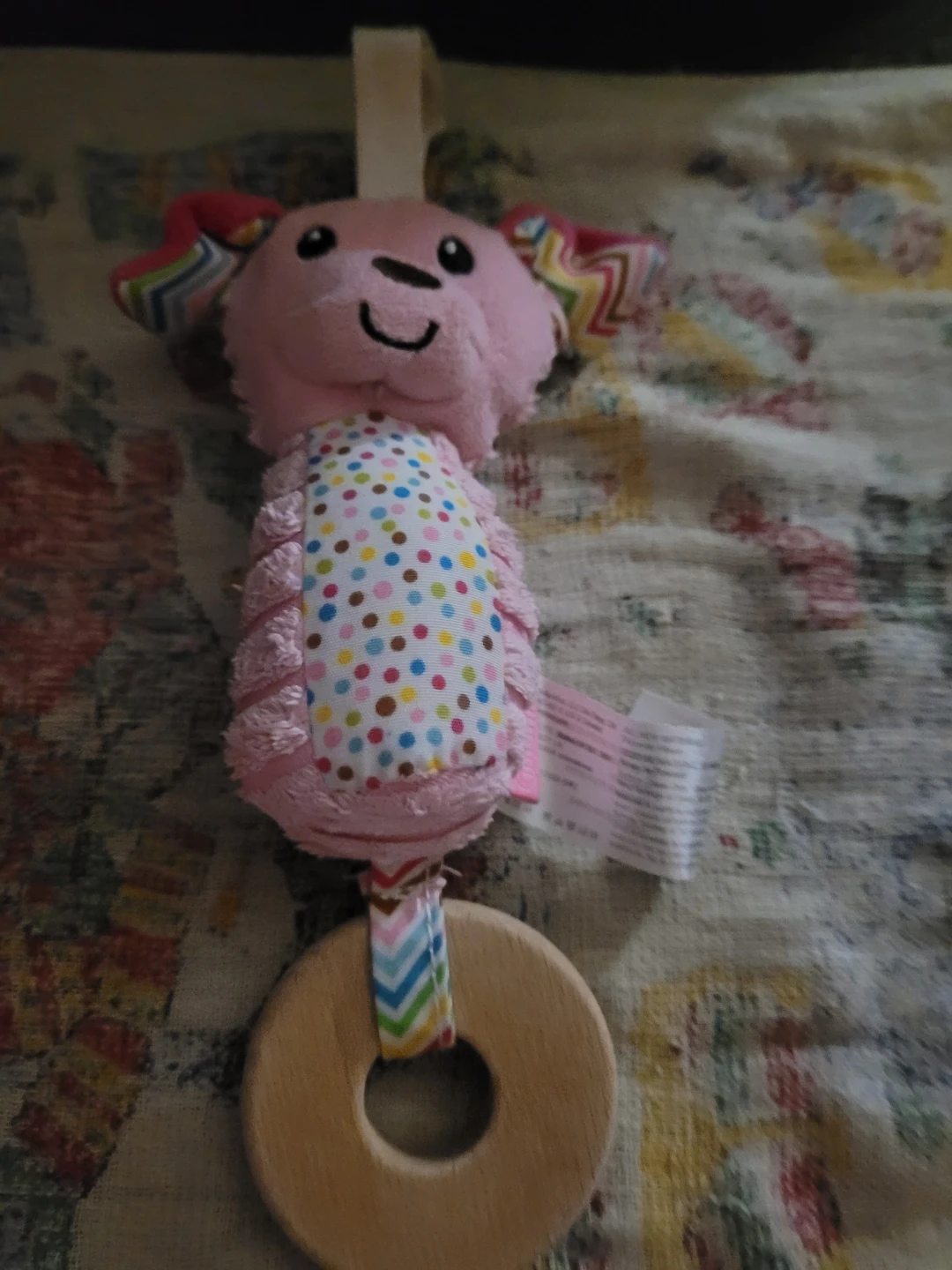 Infantino Pink Dog Chime Toy.