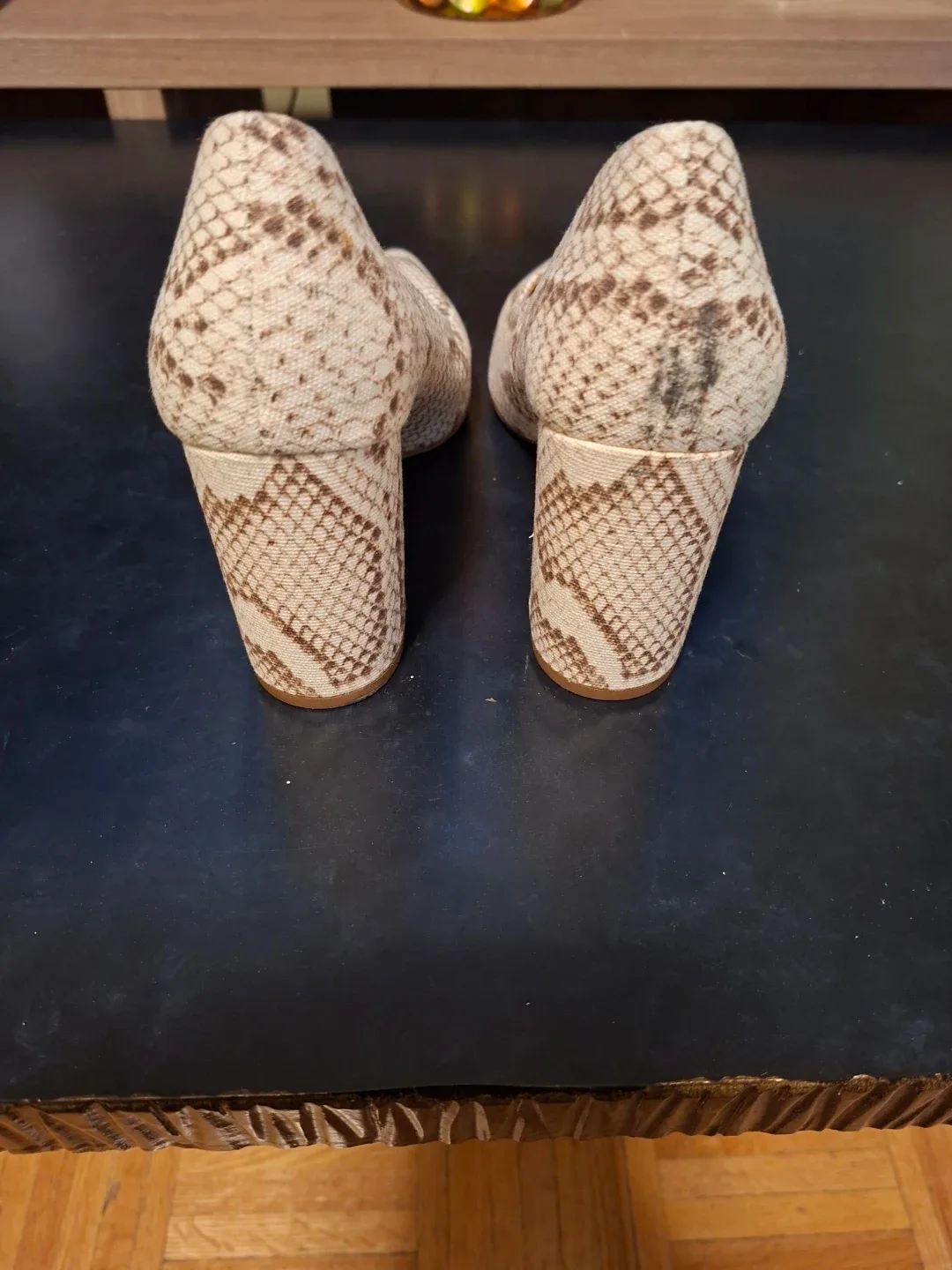 Franco Sarto Snake Print Heels - Size 7.5 - photo 3
