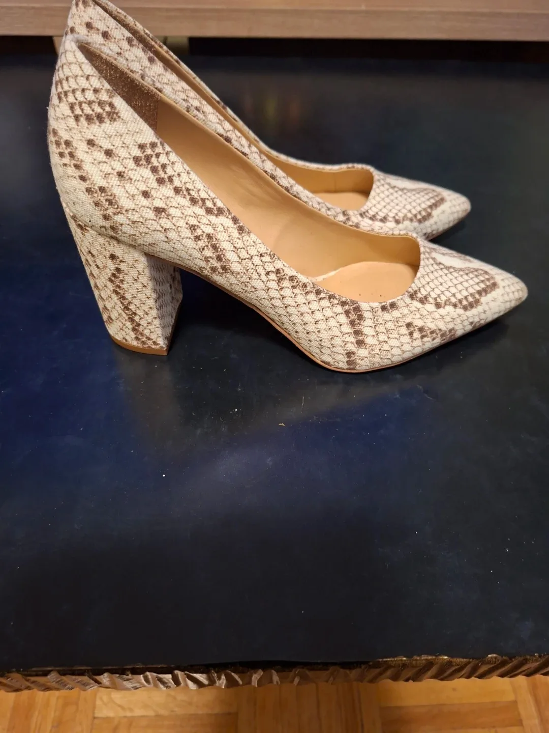 Franco Sarto Snake Print Heels - Size 7.5 - photo 4
