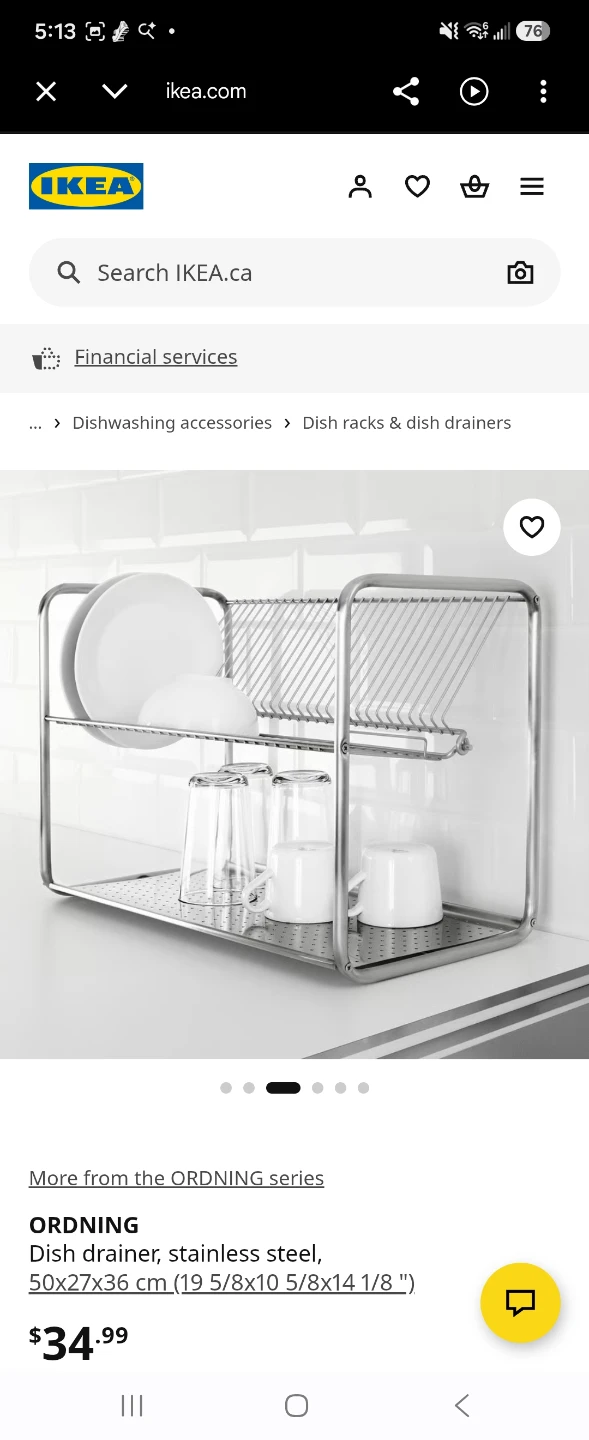 IKEA ORDNING Dish Drainer - photo 3