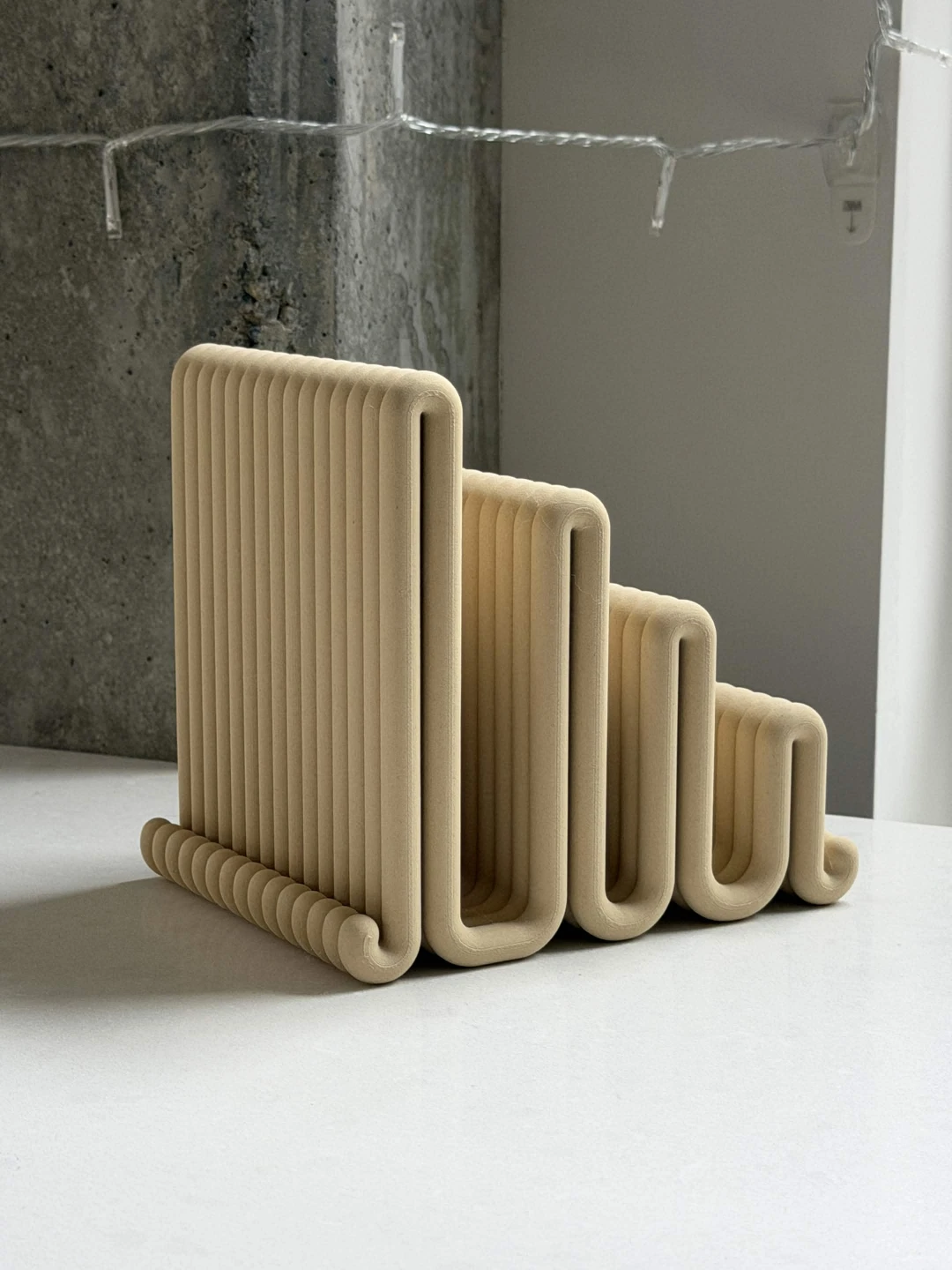Cream Ripple Organizer Stand - photo 2