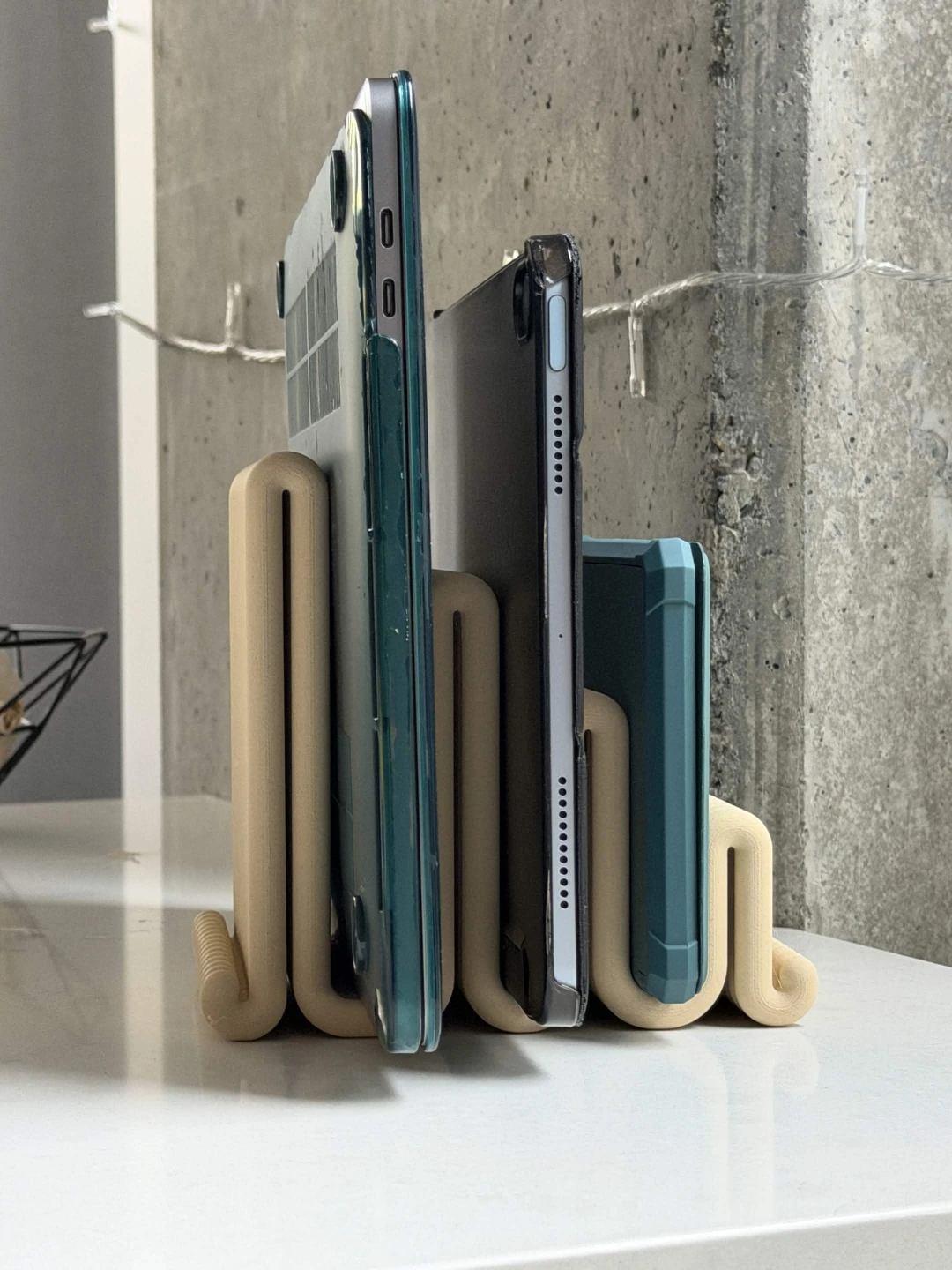 Cream Ripple Organizer Stand - photo 3