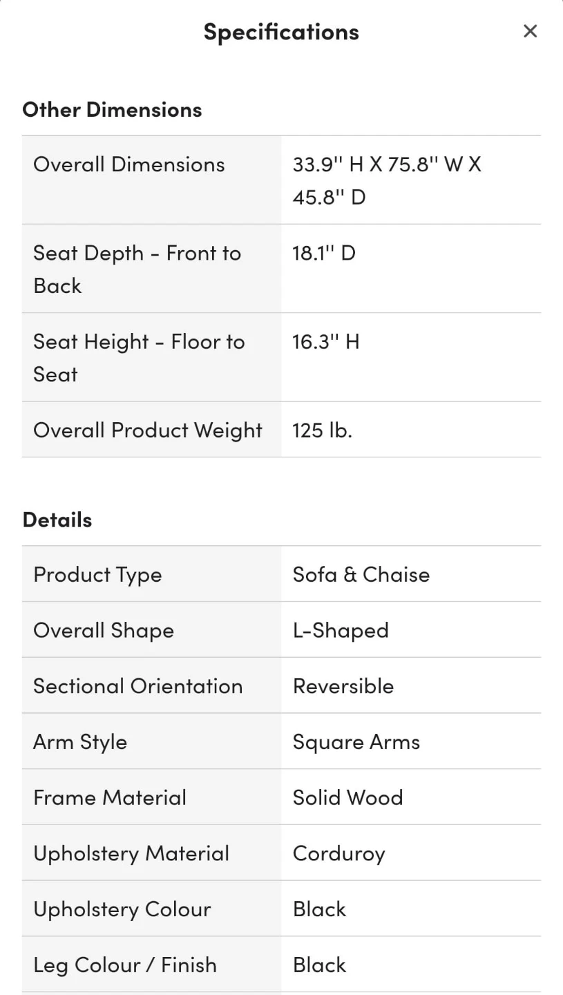 Dark Grey Sectional Sofa with Ottoman - photo 4