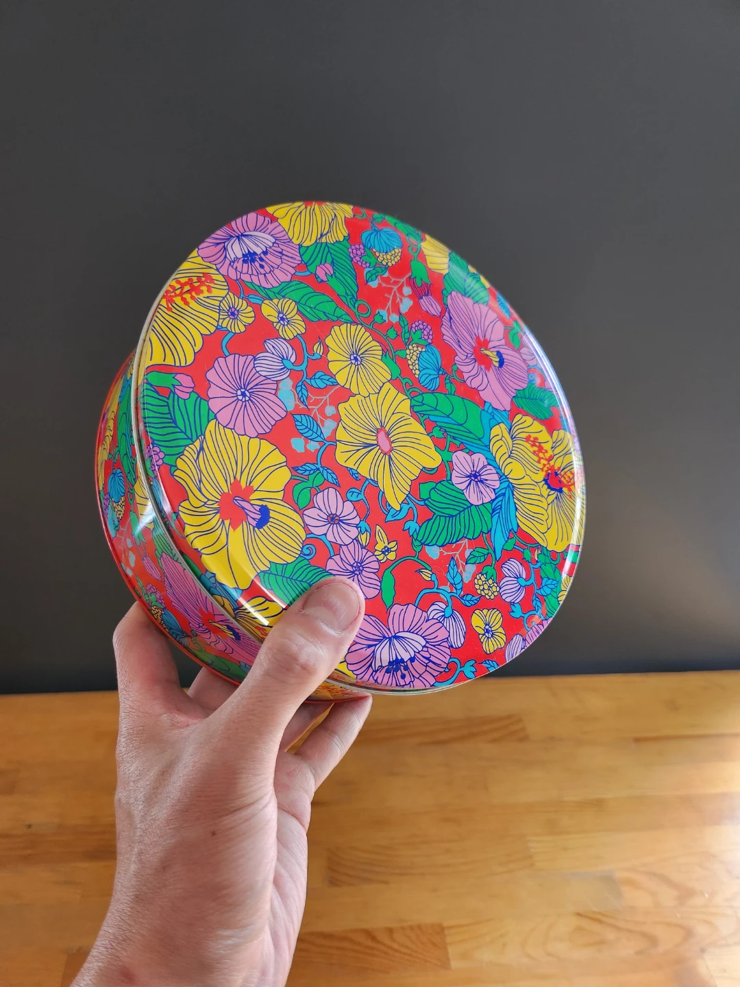 LUSH Floral Round Storage Tin