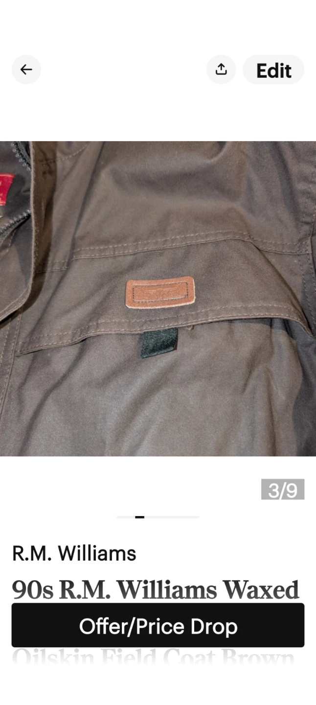 90s R.M. Williams Waxed Oilskin Field Coat - photo 3