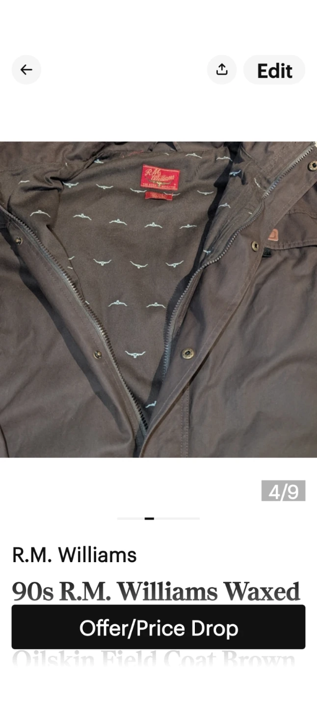 90s R.M. Williams Waxed Oilskin Field Coat - photo 4