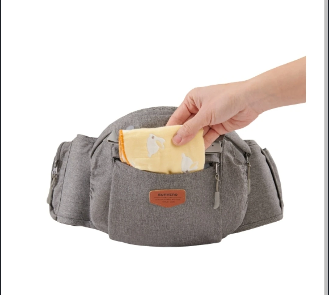 SUNVENO Grey Baby Carrier Hip Seat - photo 5