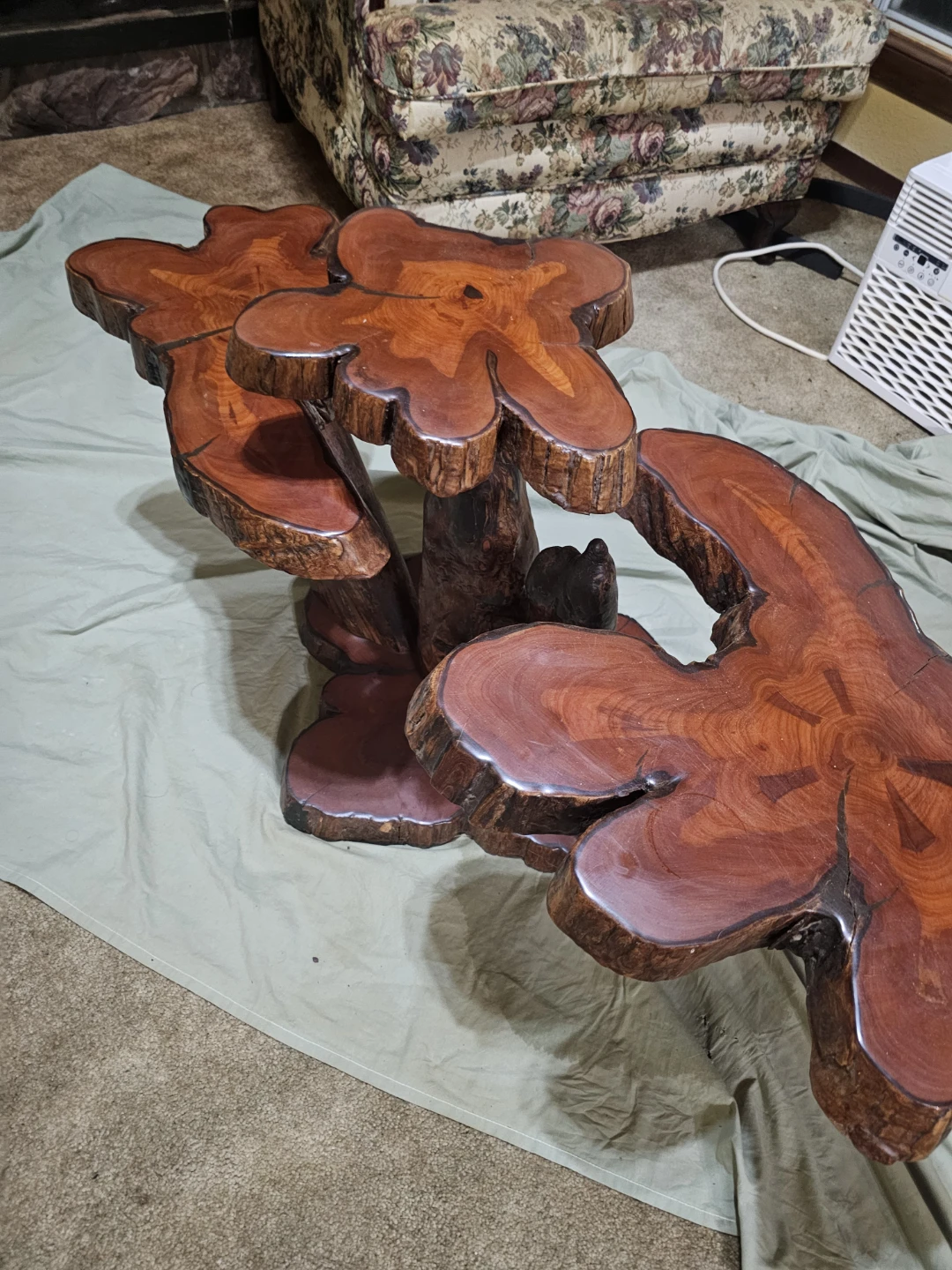 Unique Live Edge Wood Coffee Table - photo 2