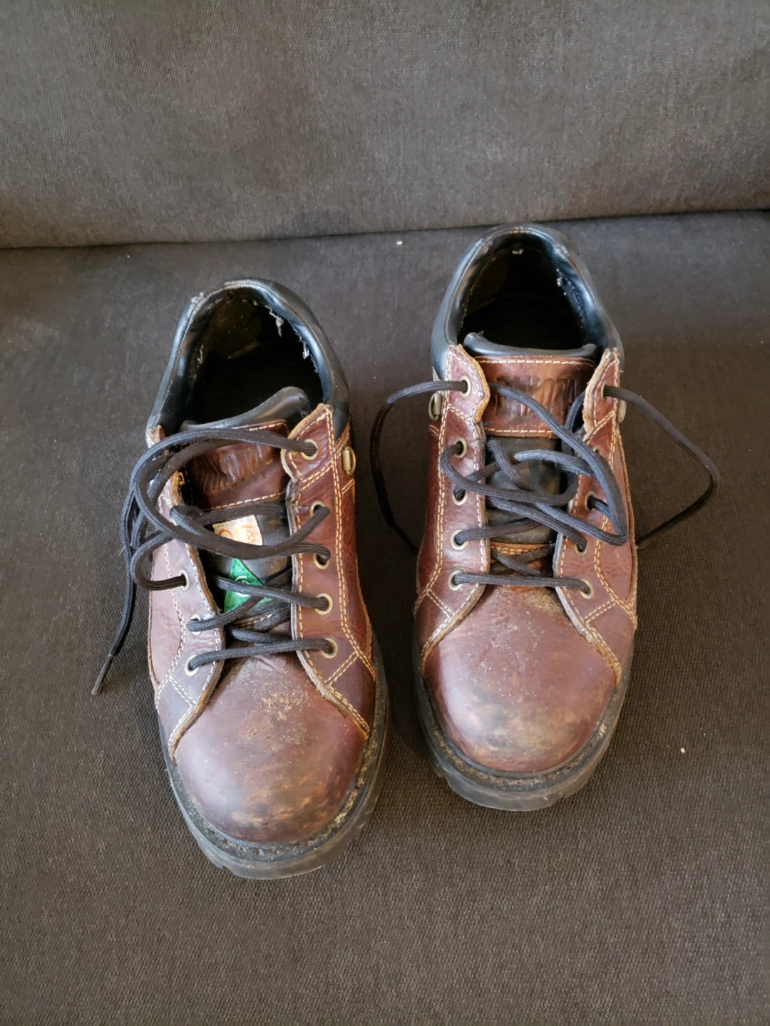 Dakota Brown Leather Work Boots - Size 9 - photo 2