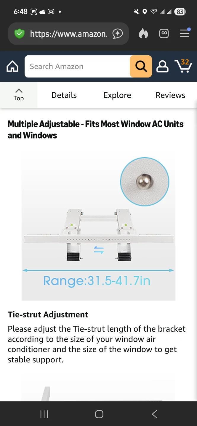 GETLSTUB Air Conditioner Window Bracket - photo 5