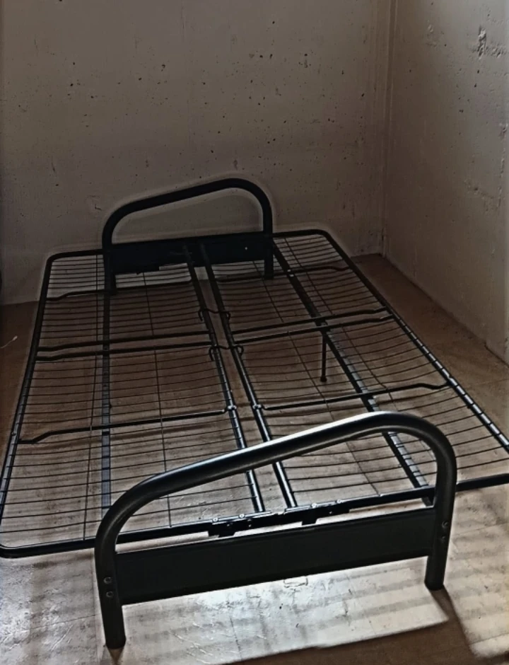Metal Bed Frame with Mattress