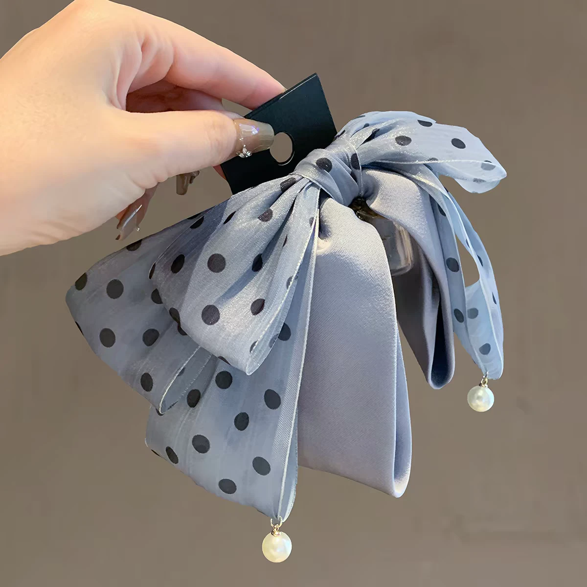 Dot Bow Hair Clip - photo 2