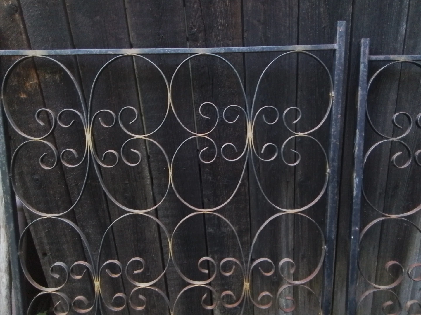 Trio of Vintage Wrought Iron Decorative Panels - photo 4