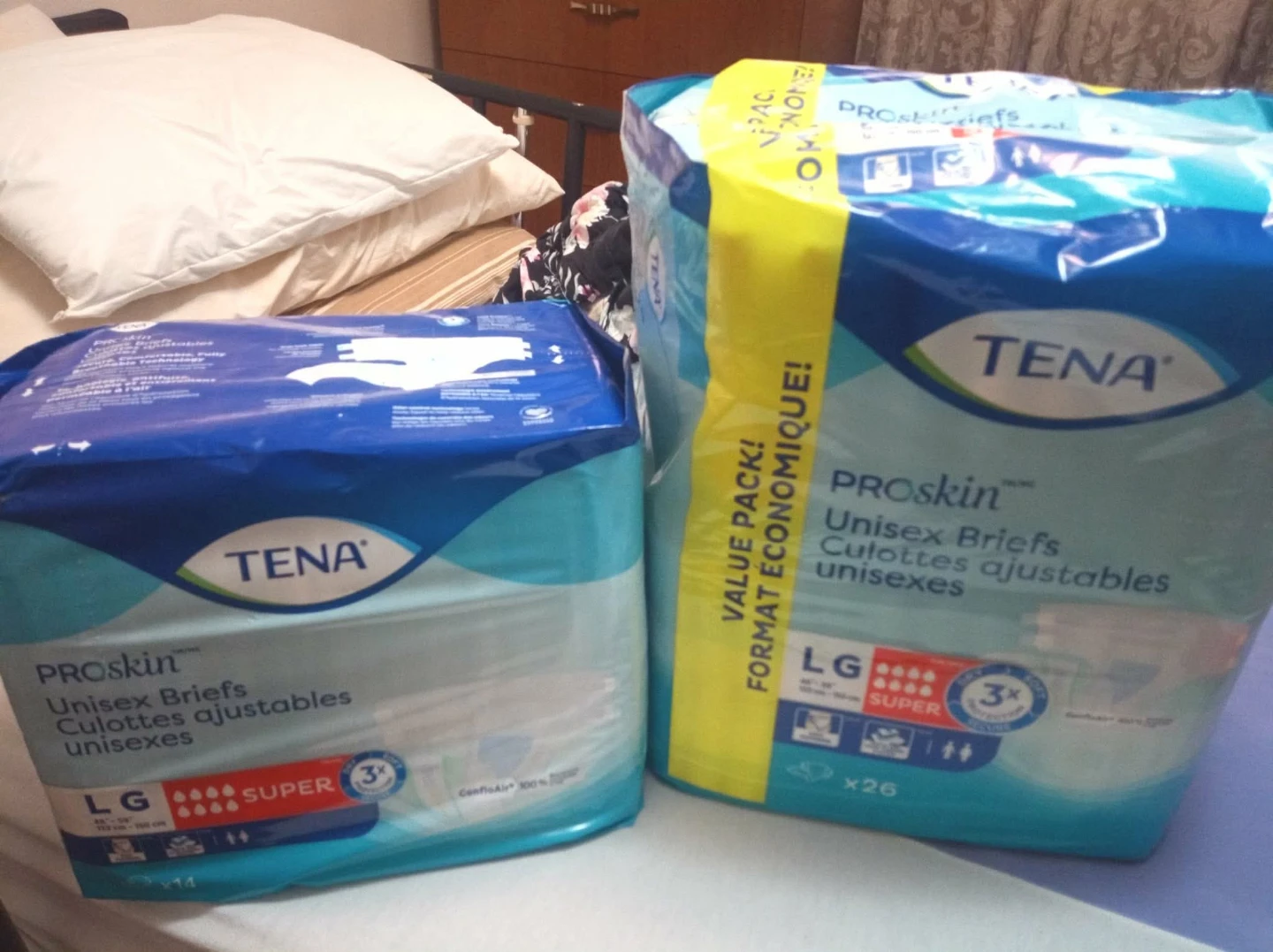 Tena Briefs, Bed Pads, Bath Caps, Homecare Supplies Bundle