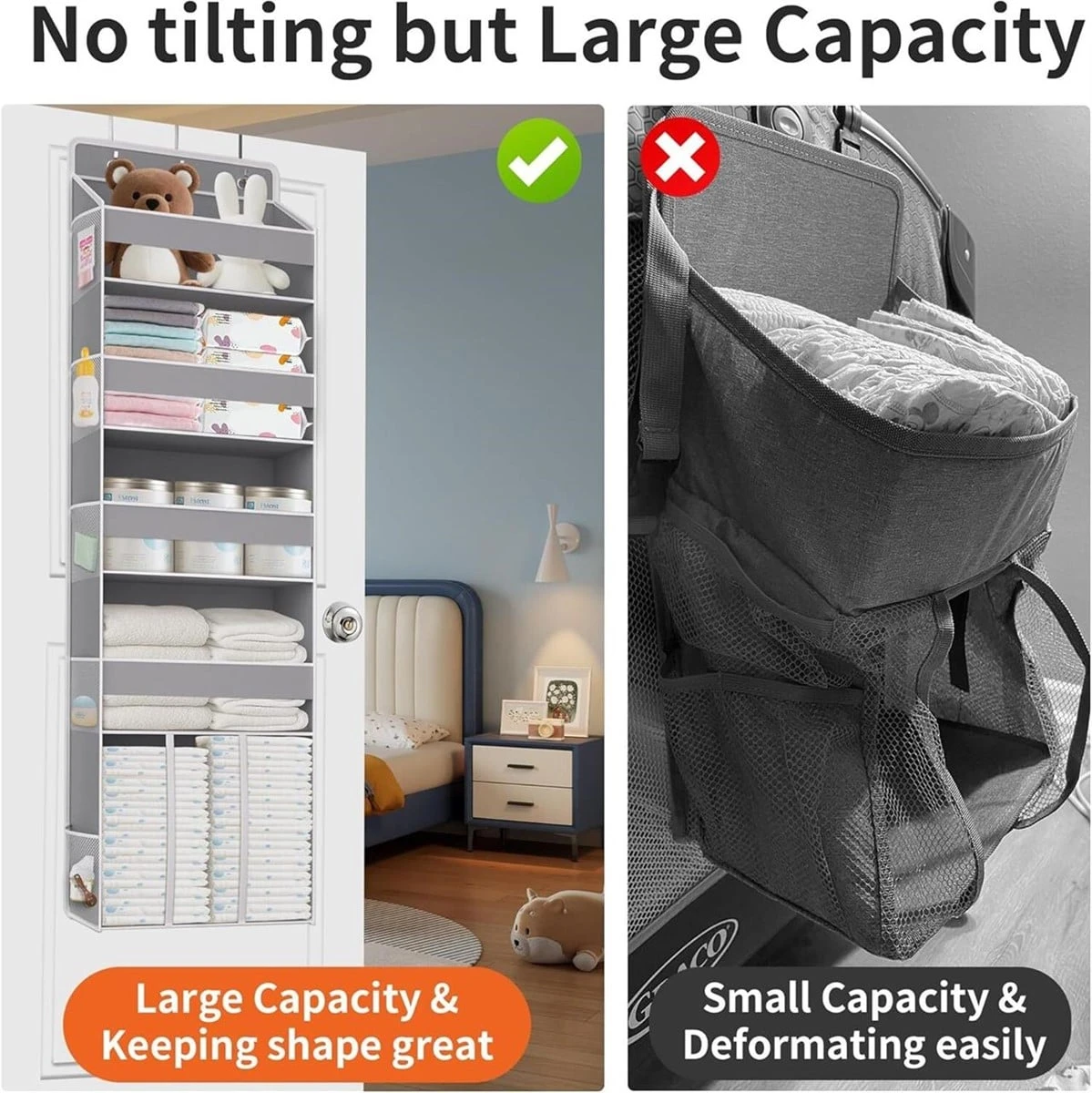 TAHAVICE Over the Door Diaper Organizer