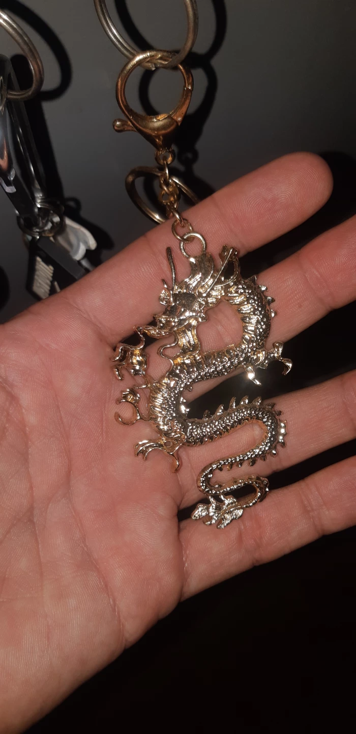 Gold Dragon Keychain