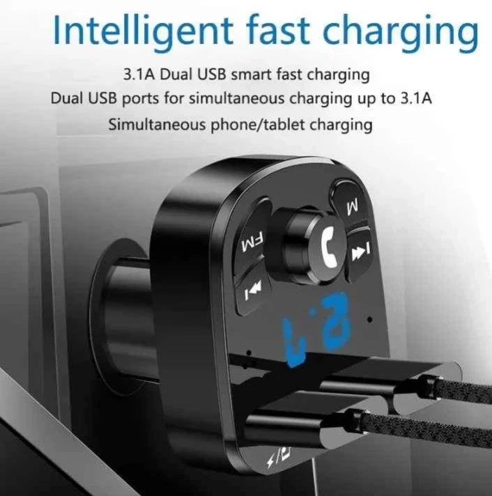 Bluetooth 5.0 Car Charger FM Transmitter - photo 2