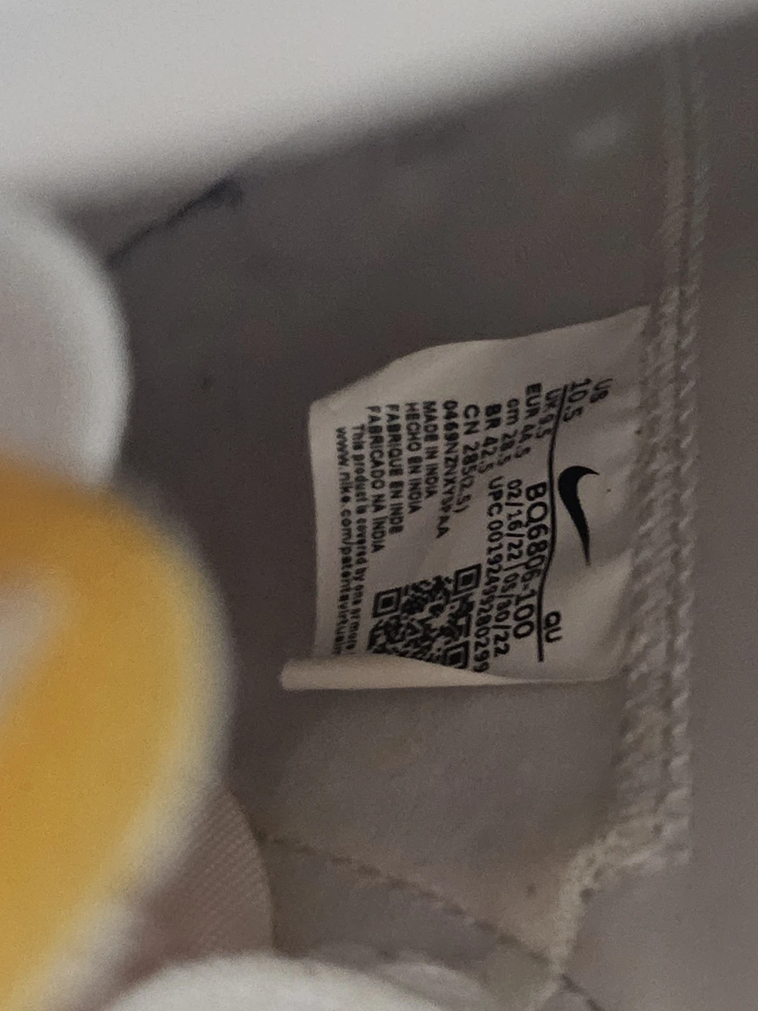 Nike Blazer Mid '77 White/Black Sneakers - photo 4