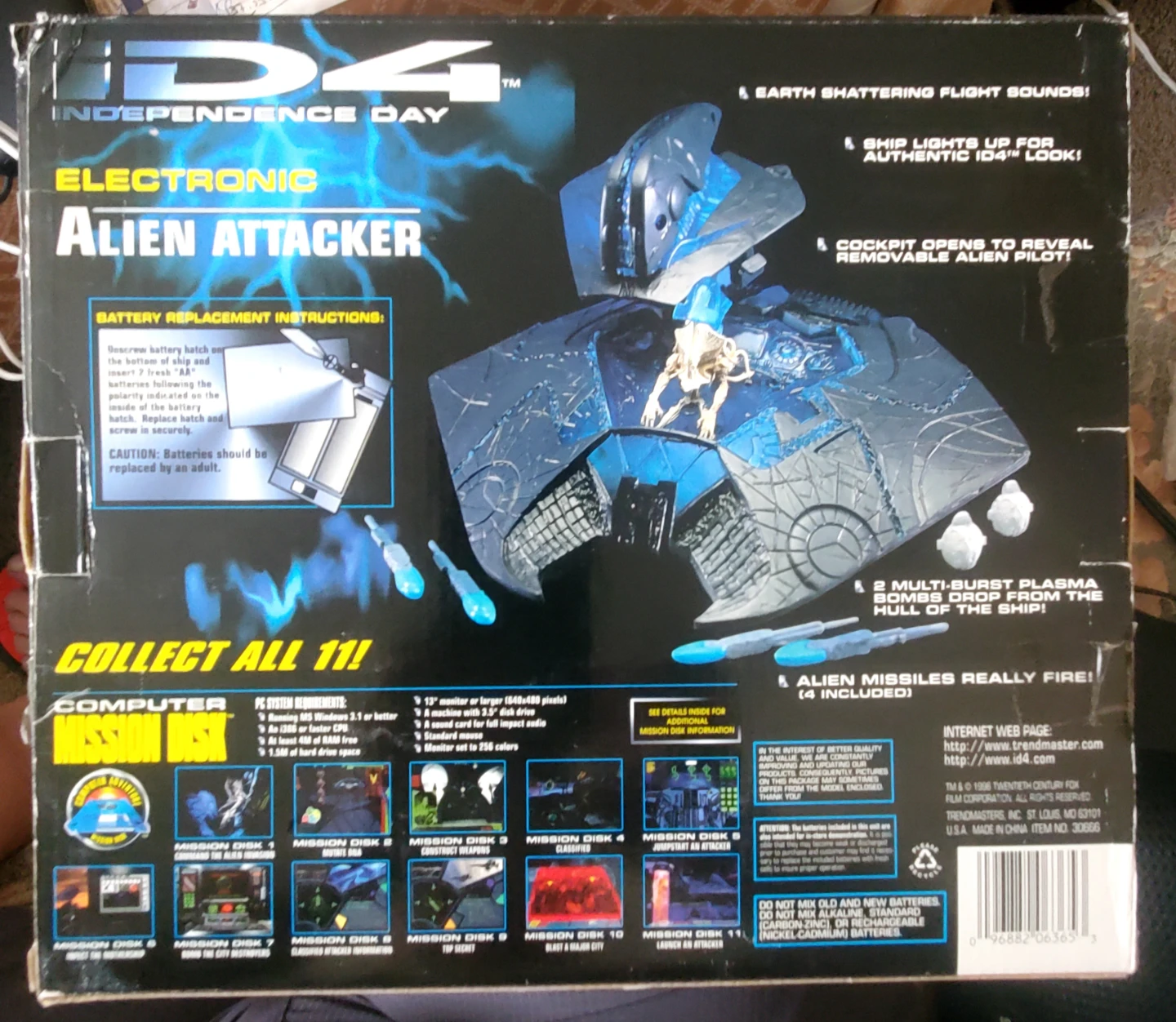 Independence Day Alien Attacker Electronic Toy