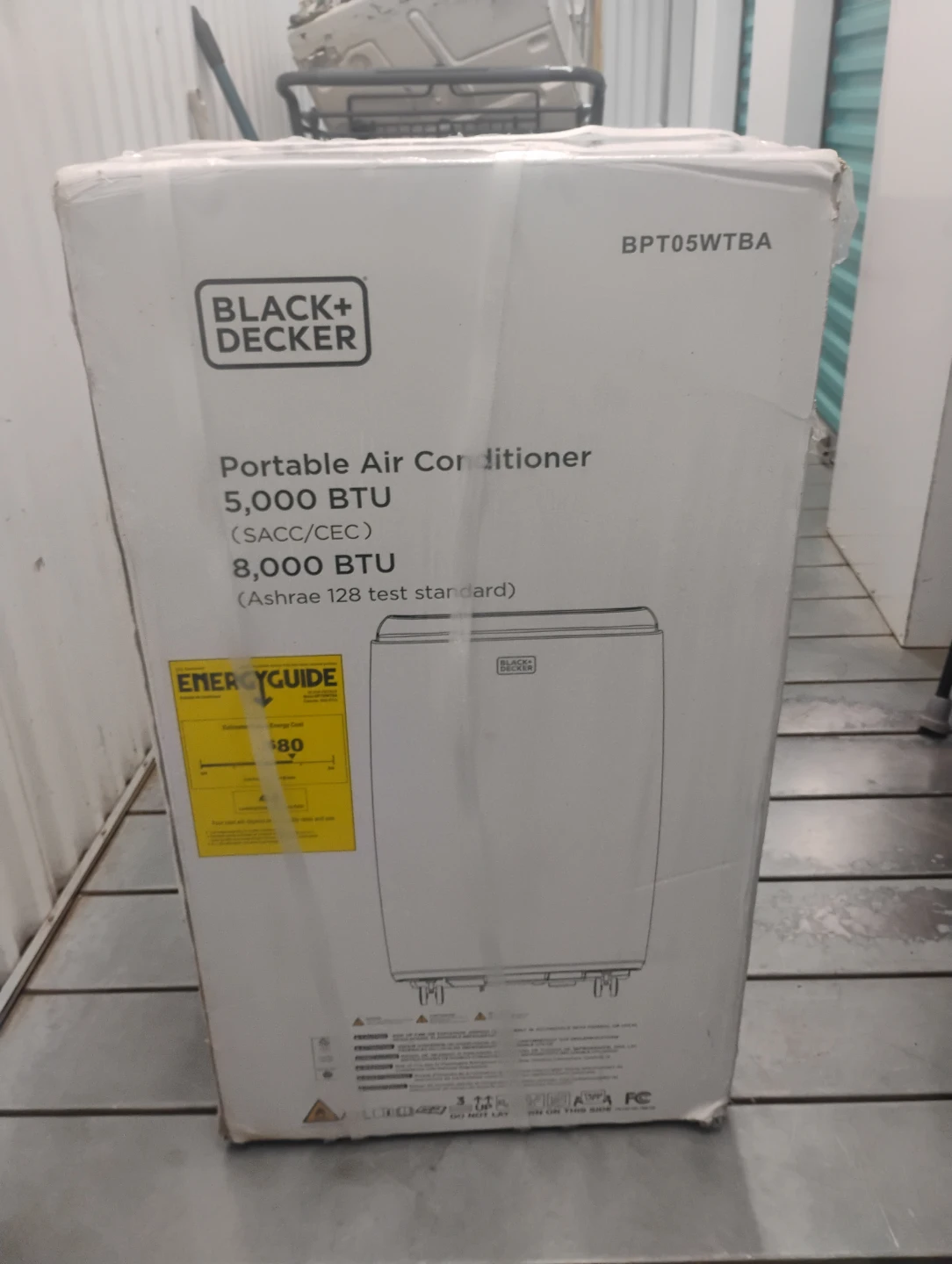 Portable air conditioner Black & Decker 8000btu