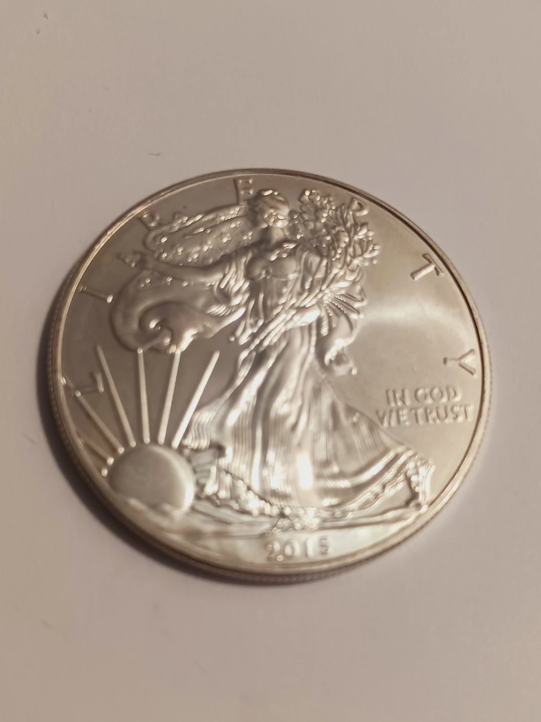 2015. Mint  Liberty Silver 1oz Dollar Coin American Silver Eagle - photo 2