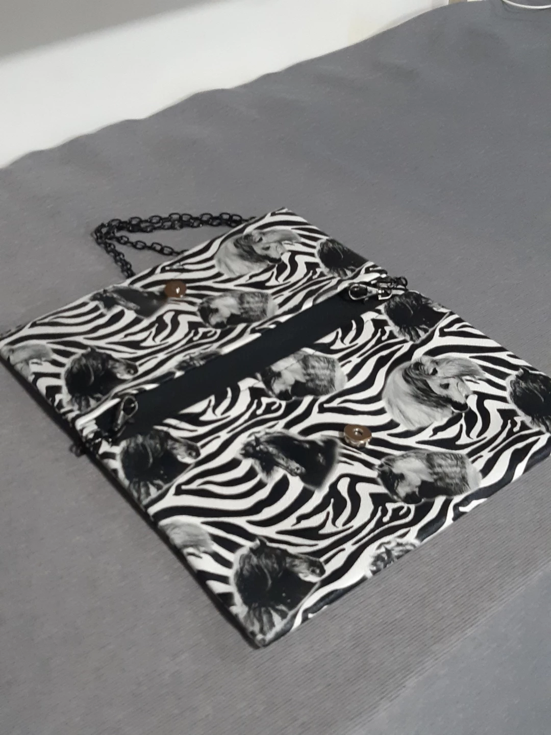 Vavoom Zebra and Horse Print Shoulder Bag - photo 4
