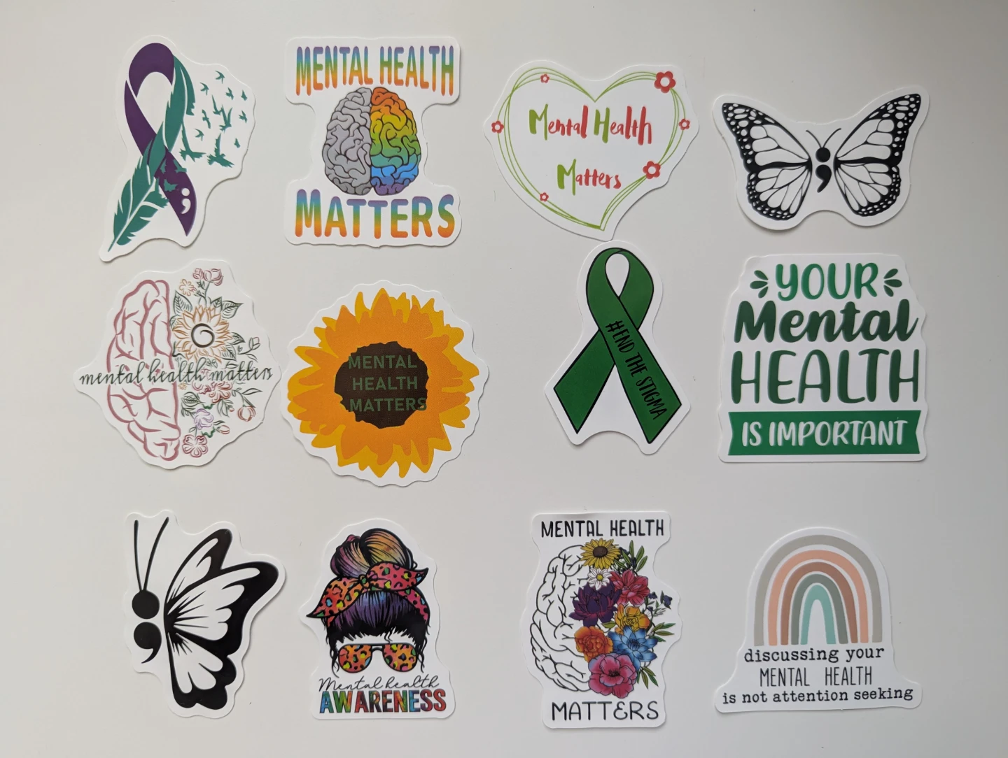 Assorted mental health related stickers (49 pieces) - photo 3