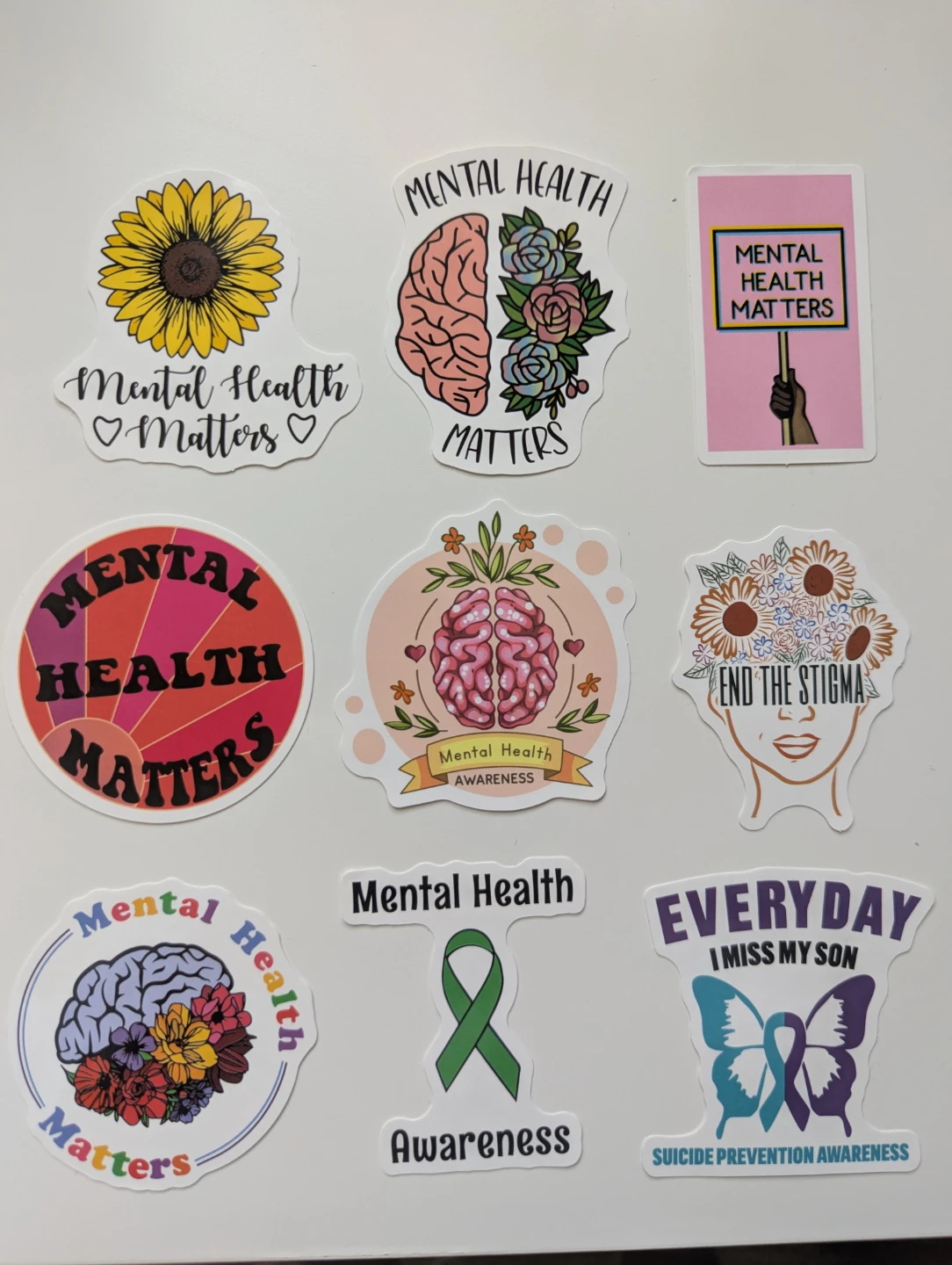 Assorted mental health related stickers (49 pieces) - photo 4