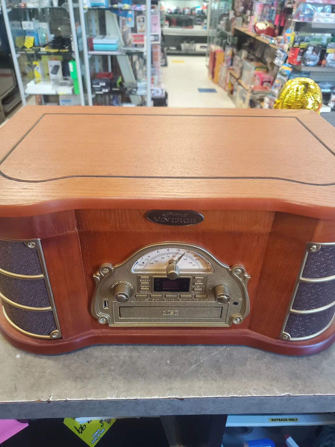 PYLE Vintage Record Player with CD and Radio - photo 4
