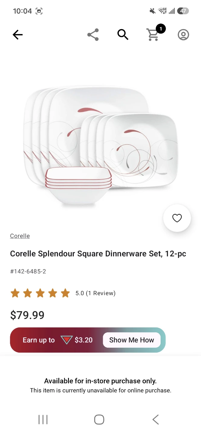 Corelle Splendour Square Dinnerware Set, 12-pc